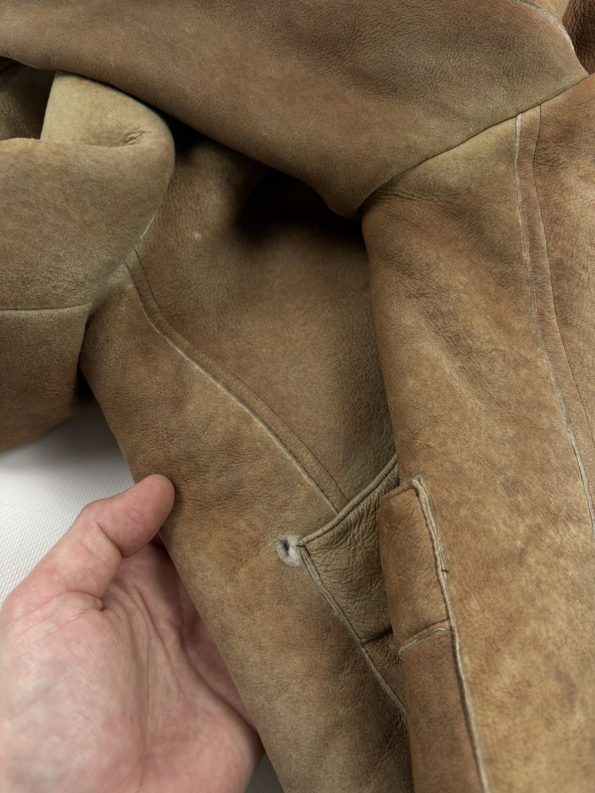 Miu Miu PRADA Sheepskin Dyed Fur Leather Coat Aviator Jacket Bomber Size M / US 6-8 / IT 42-44 - 24 Thumbnail