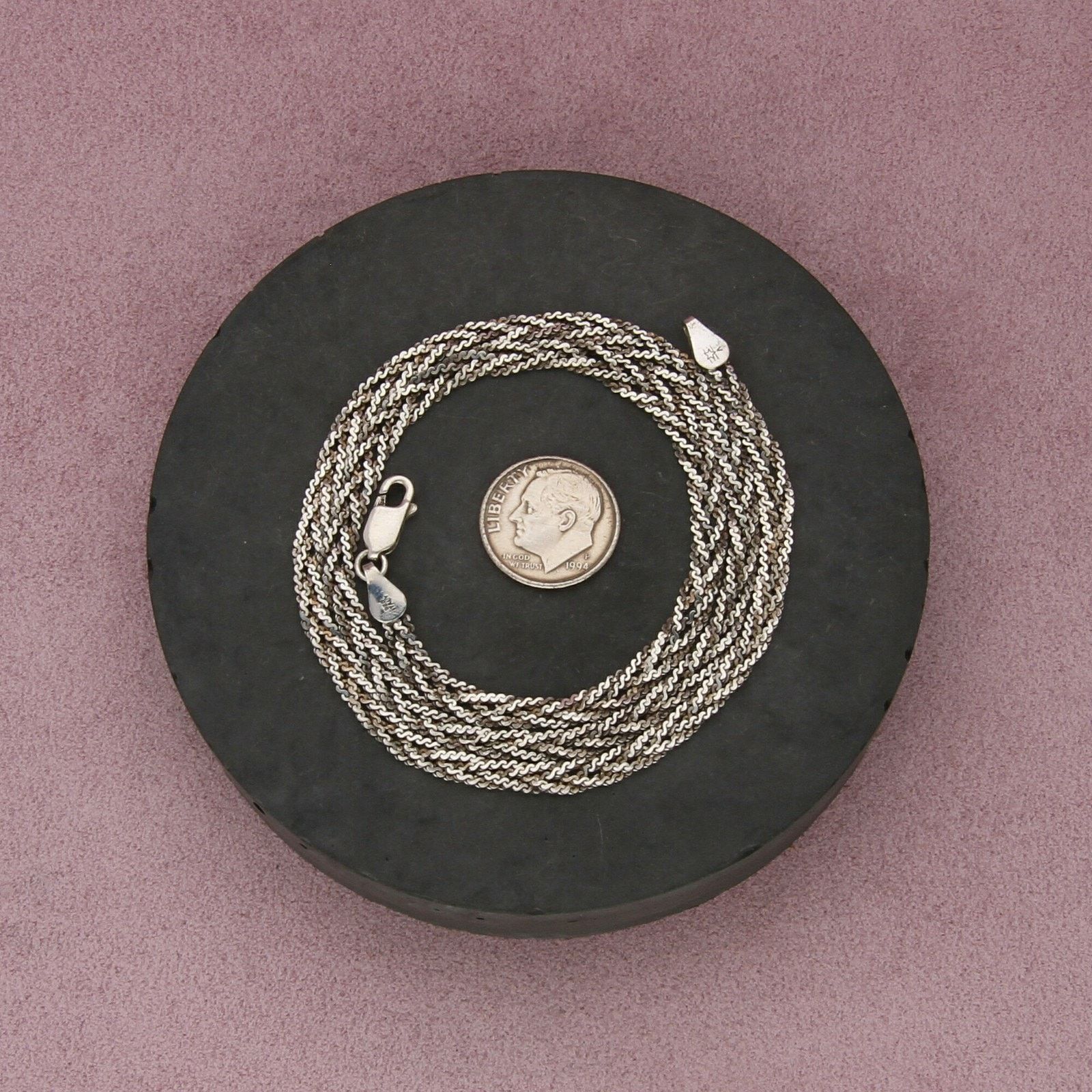Sterling Silver sterling silver 4mm woven serpentine chain necklace 18in Size ONE SIZE - 2 Thumbnail
