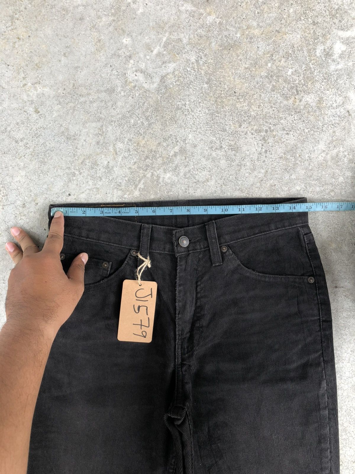 If Six Was Nine Levis 517 Flared Jeans Corduroy Distressed Size US 29 - 21 Thumbnail