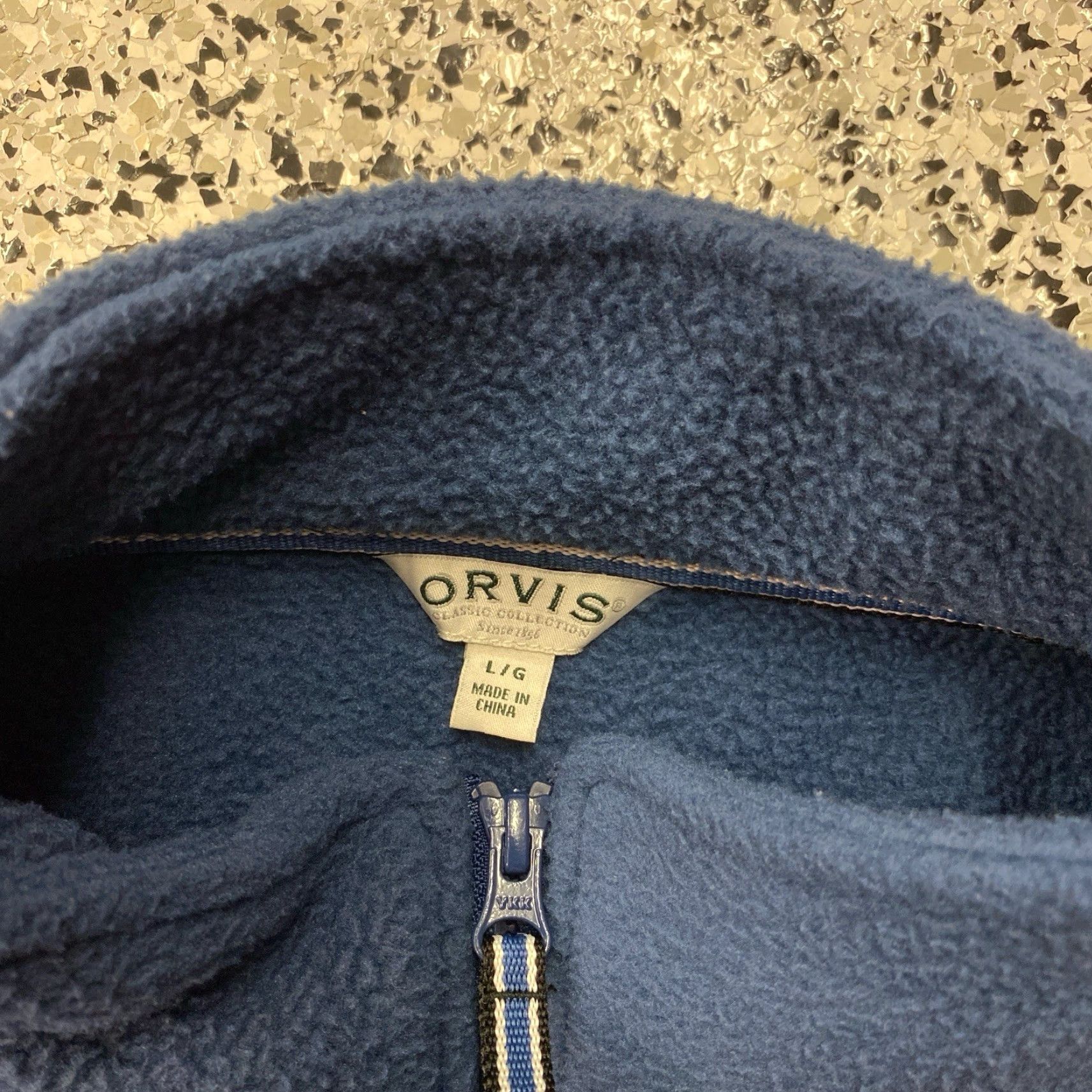Orvis Orvis Mens Large Blue 1/4 Zip Snap Button Up Pullover Sweatshirt Top Outdoor Shirt Sweatshirt Mens Long Sleeve Outdoor Top Size US L / EU 52-54 / 3 - 2 Thumbnail
