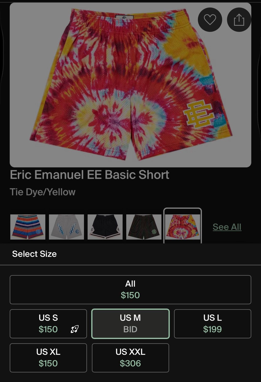 Eric Emanuel Eric Emmanuel Tie Dye Shorts Size US 30 / EU 46 - 6 Thumbnail