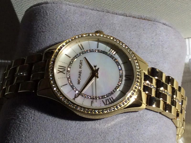 Michael Kors ladies gold stainless steel bracelet watch