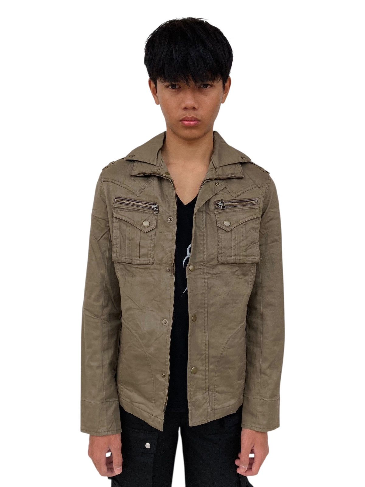 If Six Was Nine 2000s Michael Klein Homme Paris - Dezert Rider Jacket Size US M / EU 48-50 / 2 - 1 Thumbnail