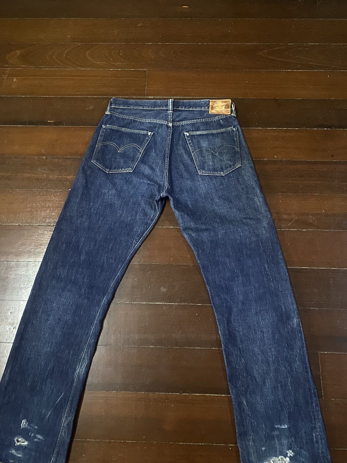 Warehouse Warehouse 1003XX Jeans Buffalo Patch Vintage Distressed B-1 Size US 34 / EU 50 - 5 Thumbnail