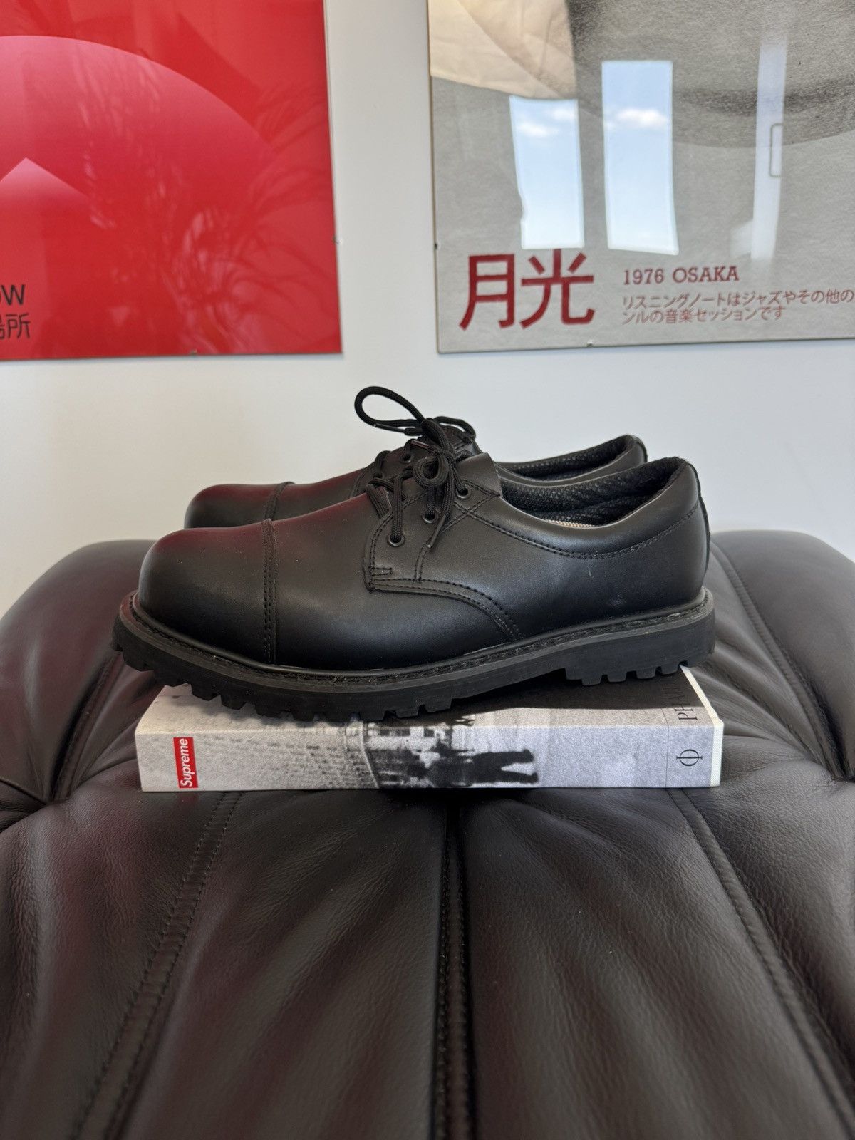 Leather Rare Vintage Avant Garde Platform Derby Leather Boots Grail Size US 12 / EU 45 - 1 Thumbnail