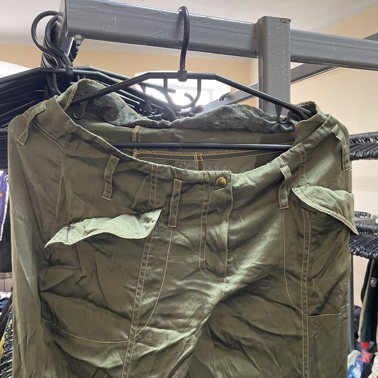 If Six Was Nine × Vintage 90s silk khaki joggers chrome jog balncia Marithe Lace pants Size 24" / US 00 / IT 34 - 6 Thumbnail