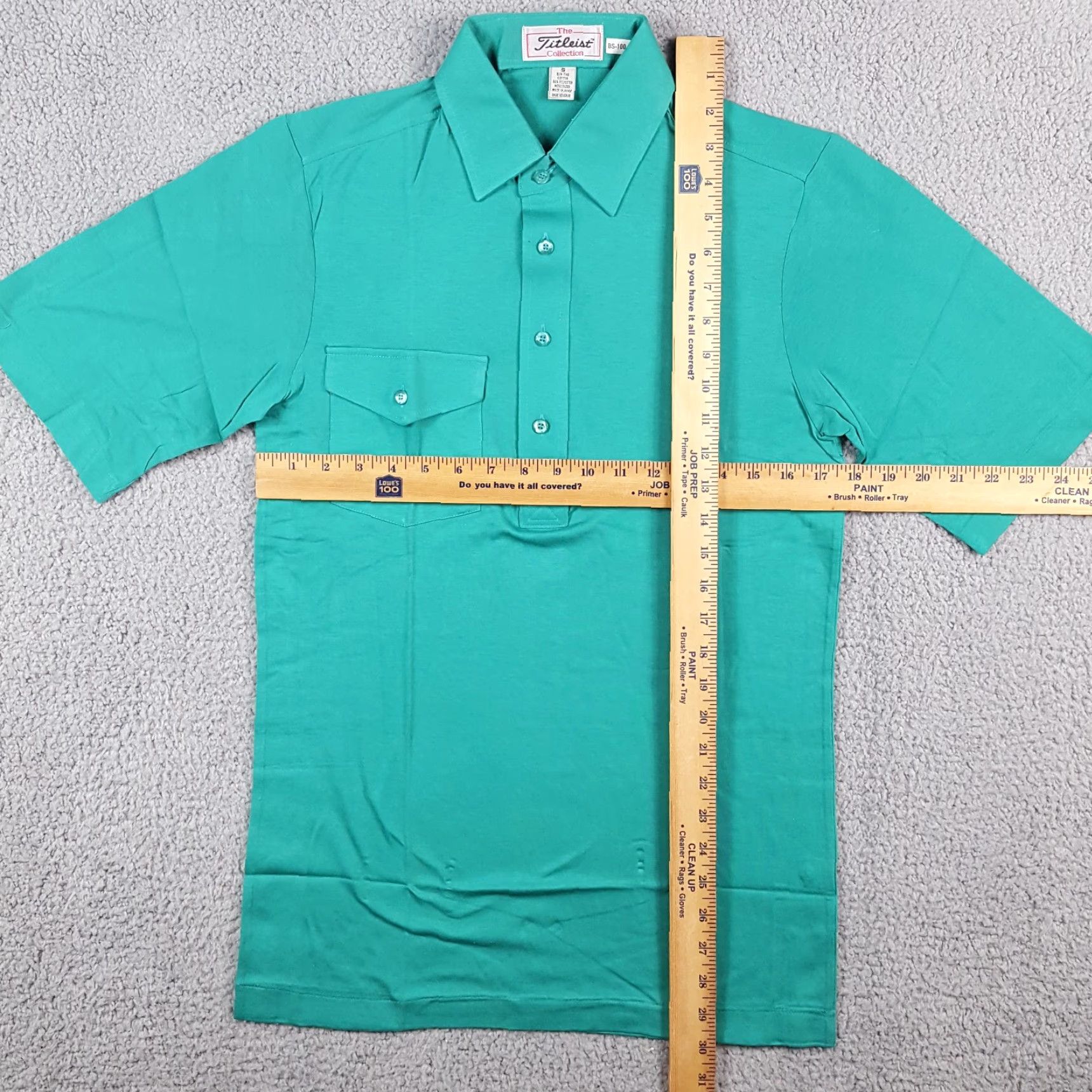 Titleist VINTAGE Titleist Polo Shirt 90s Preppy Teal Cotton Polyester Blend Men's Small Short Sleeve Polo Shirt Casual Workwear Golf Size US S / EU 44-46 / 1 - 6 Thumbnail