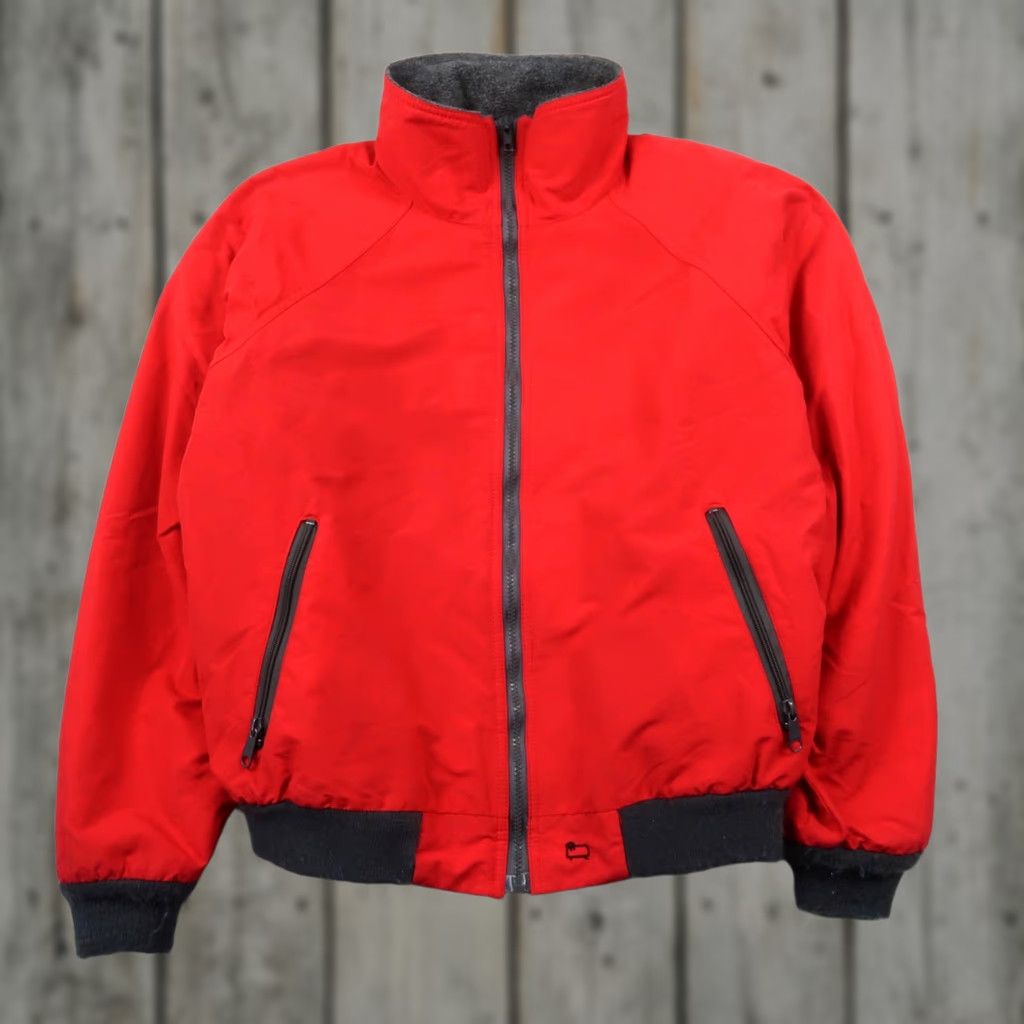 Vintage VINTAGE Woolrich Jacket Windbreaker Mens L Red Woolrich Windbreaker 90s USA Insulated Lined Zip Full Zip Pockets Logo Size US L / EU 52-54 / 3 - 1 Thumbnail