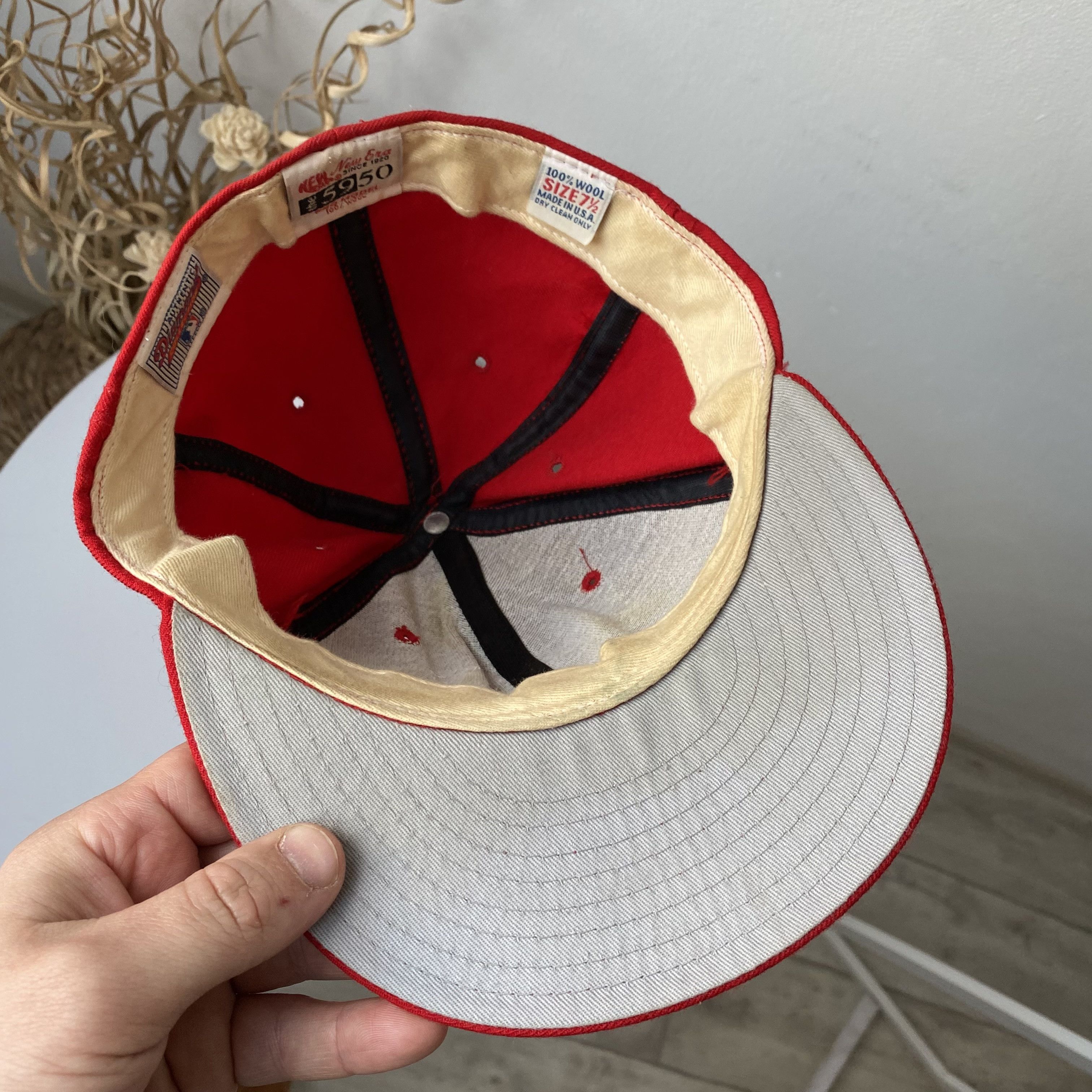 MLB ⚾️Vintage 90s Philadelphia Phillies Baseball Wool Cap Red Size ONE SIZE - 5 Thumbnail