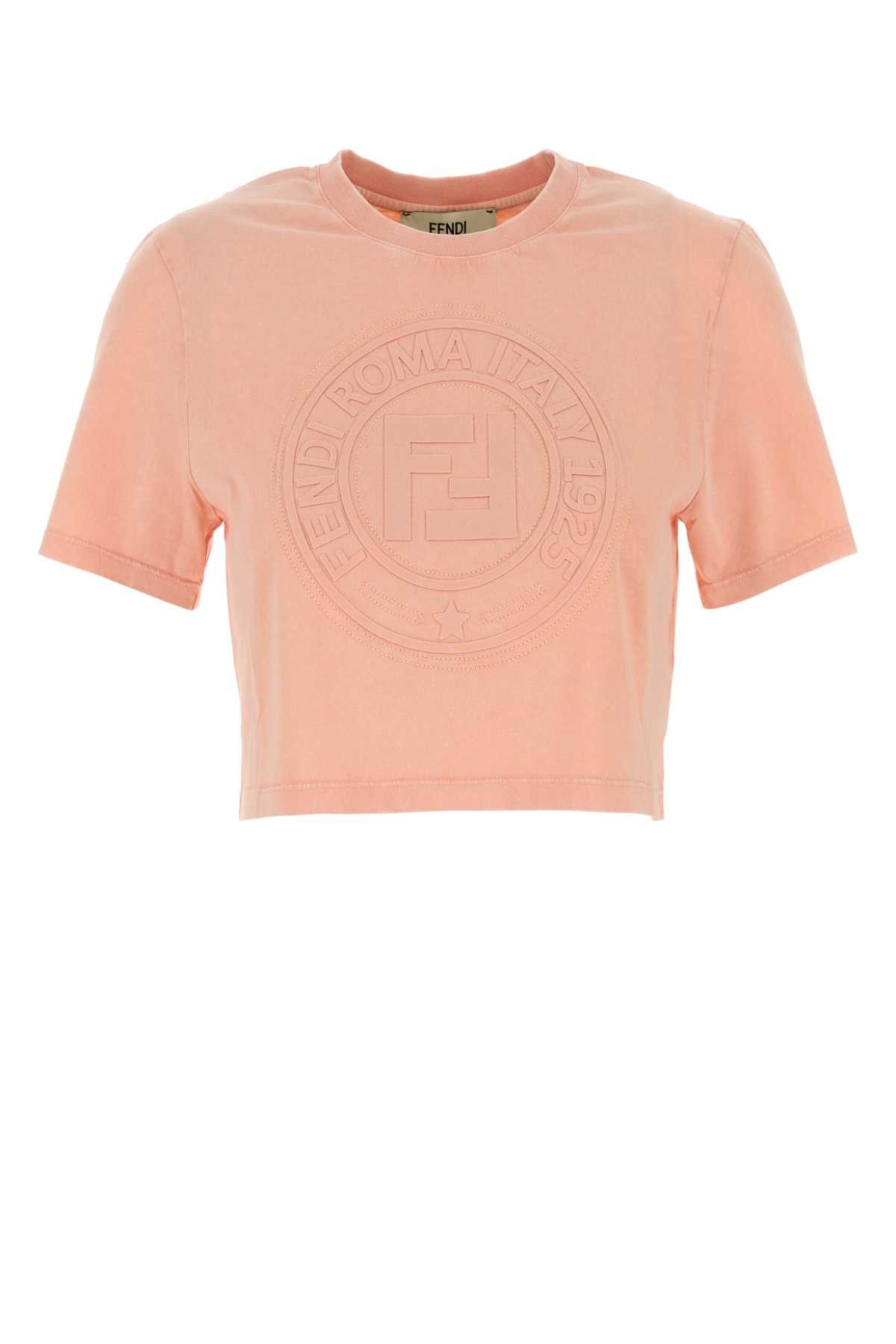 Fendi Pink Cotton T-Shirt Size M / US 6-8 / IT 42-44 - 1 Thumbnail