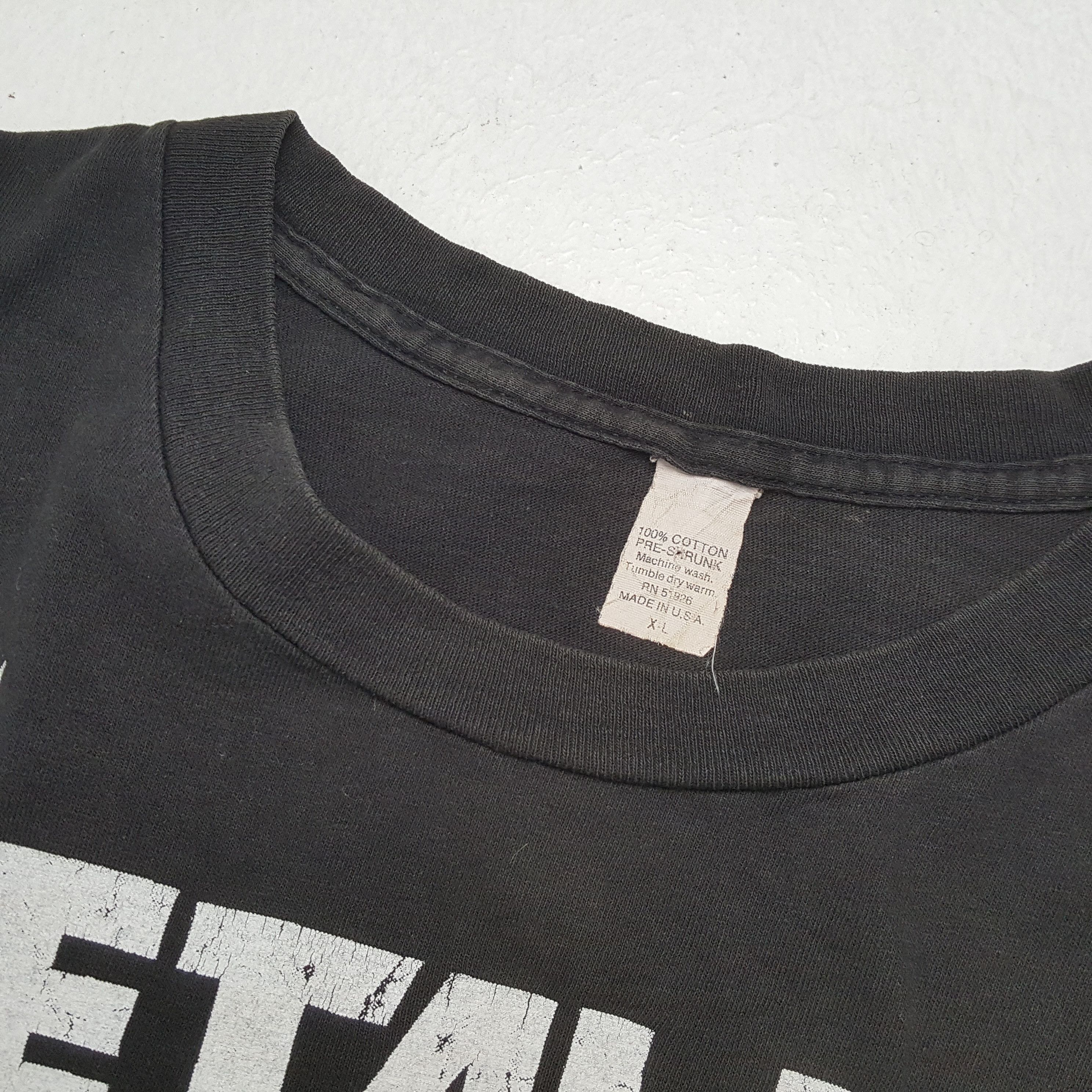 Band Tees × Metallica × Vintage METALLICA Rock Band Music Vintage Tshirt Size US XXL / EU 58 / 5 - 8 Thumbnail