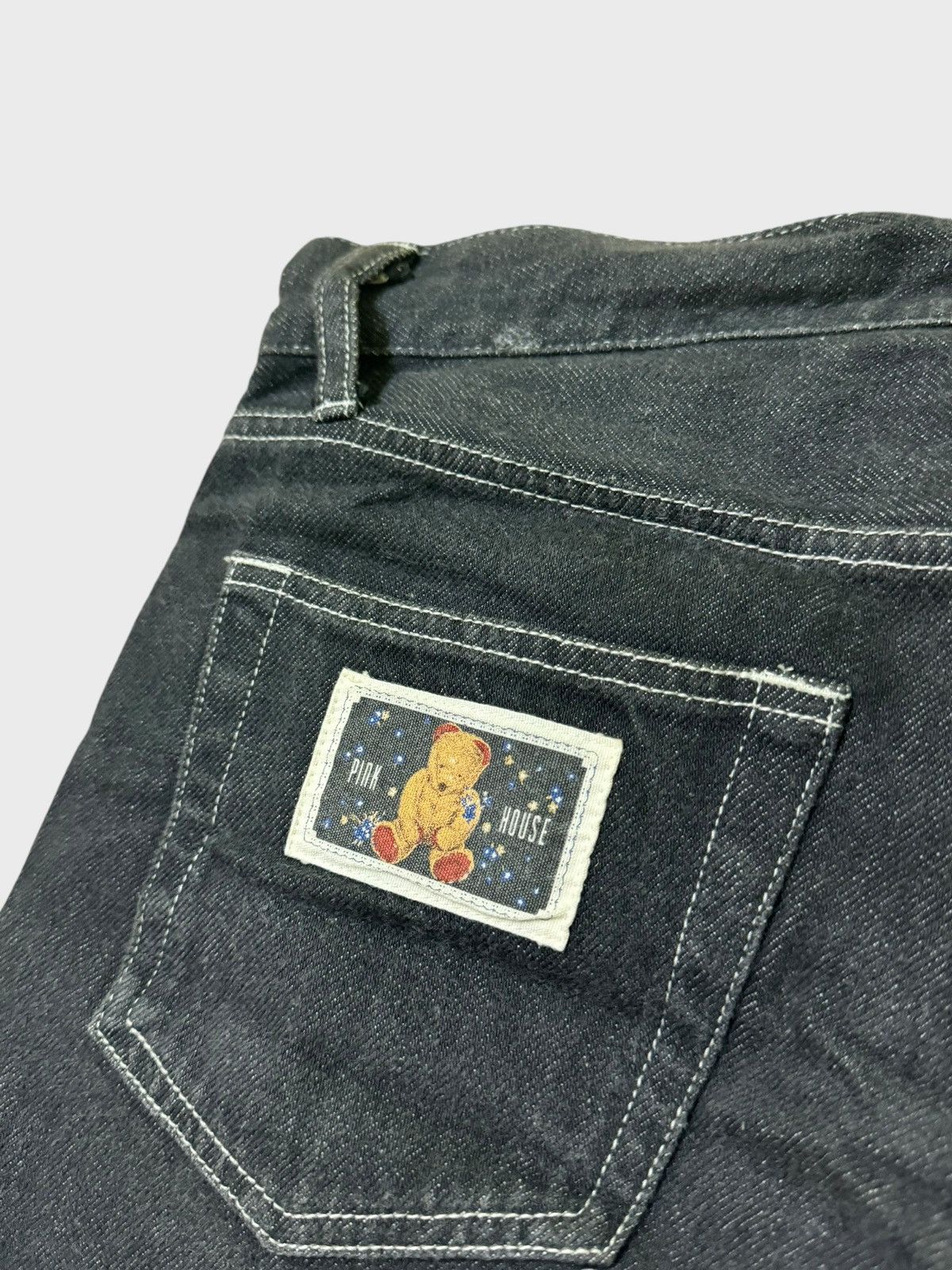 Japanese Brand × Pink House VTG Pink House Embroidered Bear Denim Jeans Size US 29 - 14 Thumbnail