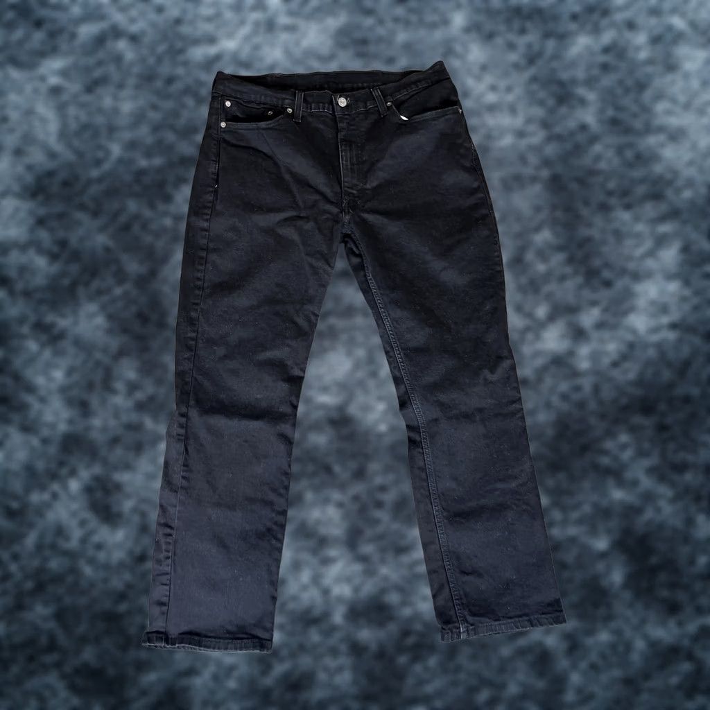 Levi's VINTAGE Levi's 514 Men Leather? No 514 Series Jeans 38x32 Black Denim Regular Straight 5-Pocket Men Pants Size US 38 / EU 54 - 1 Thumbnail