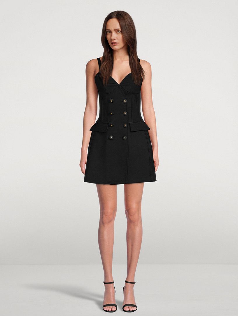 Dolce & Gabbana o1y0825 Blazer Mini Dress in Black Size M / US 6-8 / IT 42-44 - 2 Thumbnail
