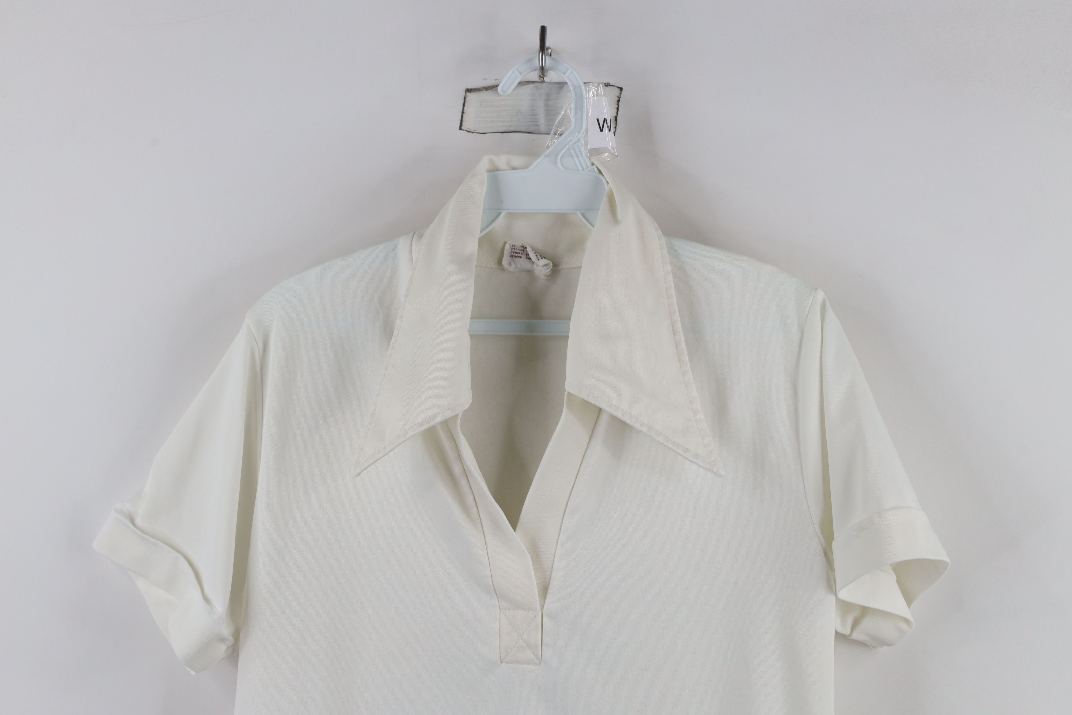 Vintage Vintage 70s Streetwear Sheer Knit Collared Polo Shirt Size M / US 6-8 / IT 42-44 - 2 Thumbnail