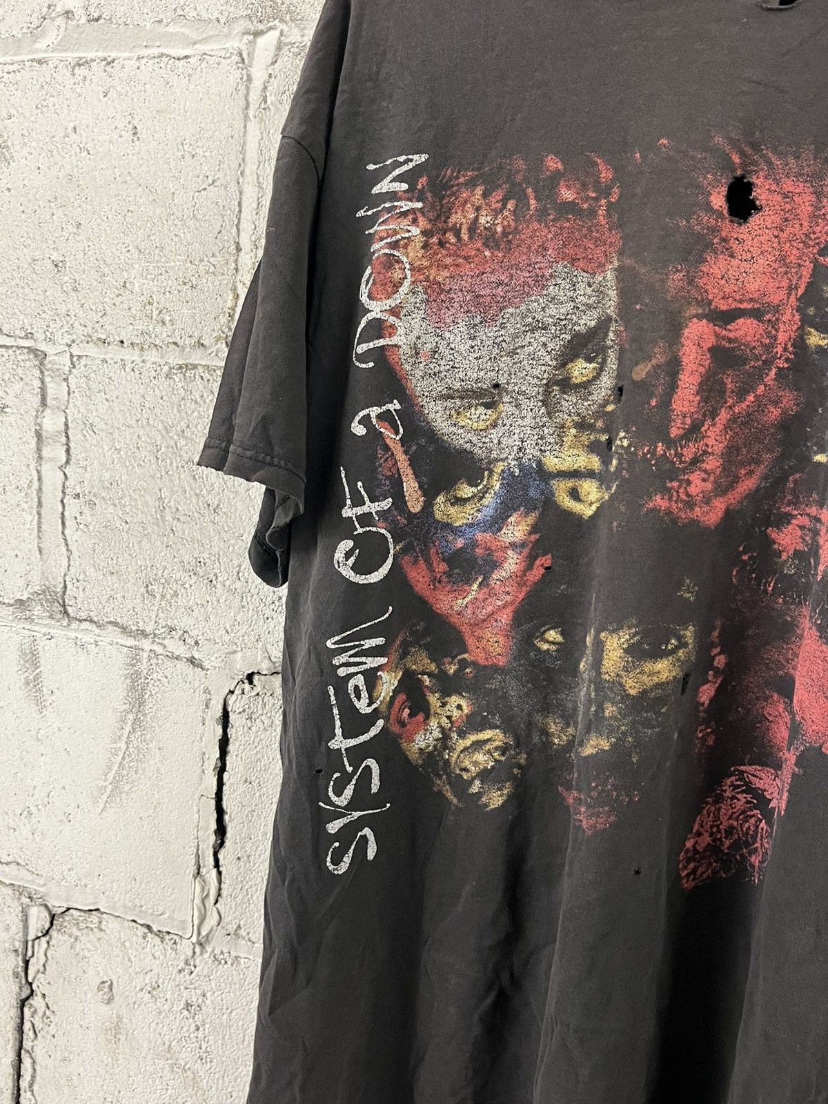 Band Tees System of a down rare thrashed 90s band tee grunge Size US XL / EU 56 / 4 - 6 Thumbnail