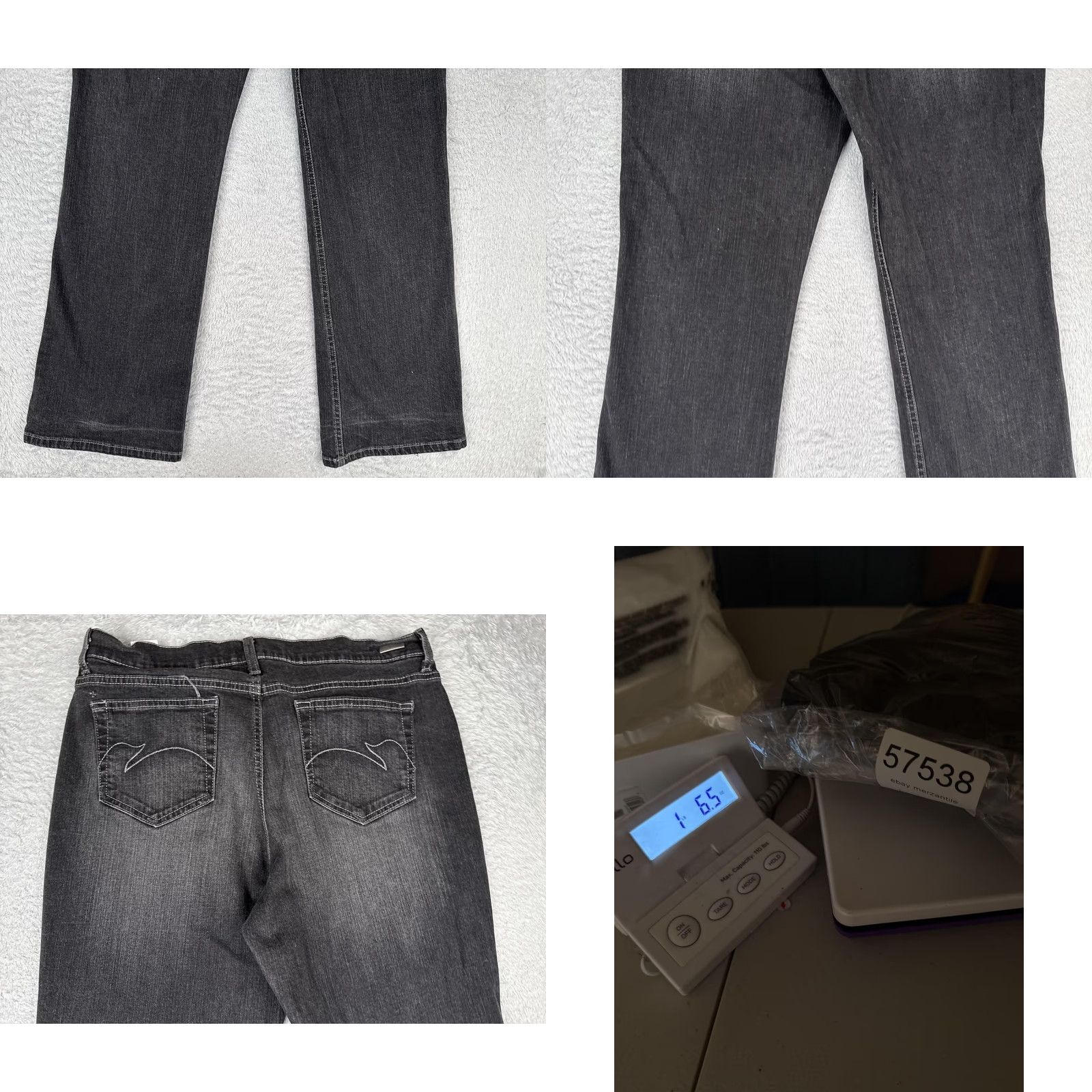 Gloria Vanderbilt Gloria Vanderbilt Jeans Giselle Bootcut Womens 14 Gray Mid Rise Stretch 34x32 Size 36" / US 14 / IT 50 - 10 Thumbnail