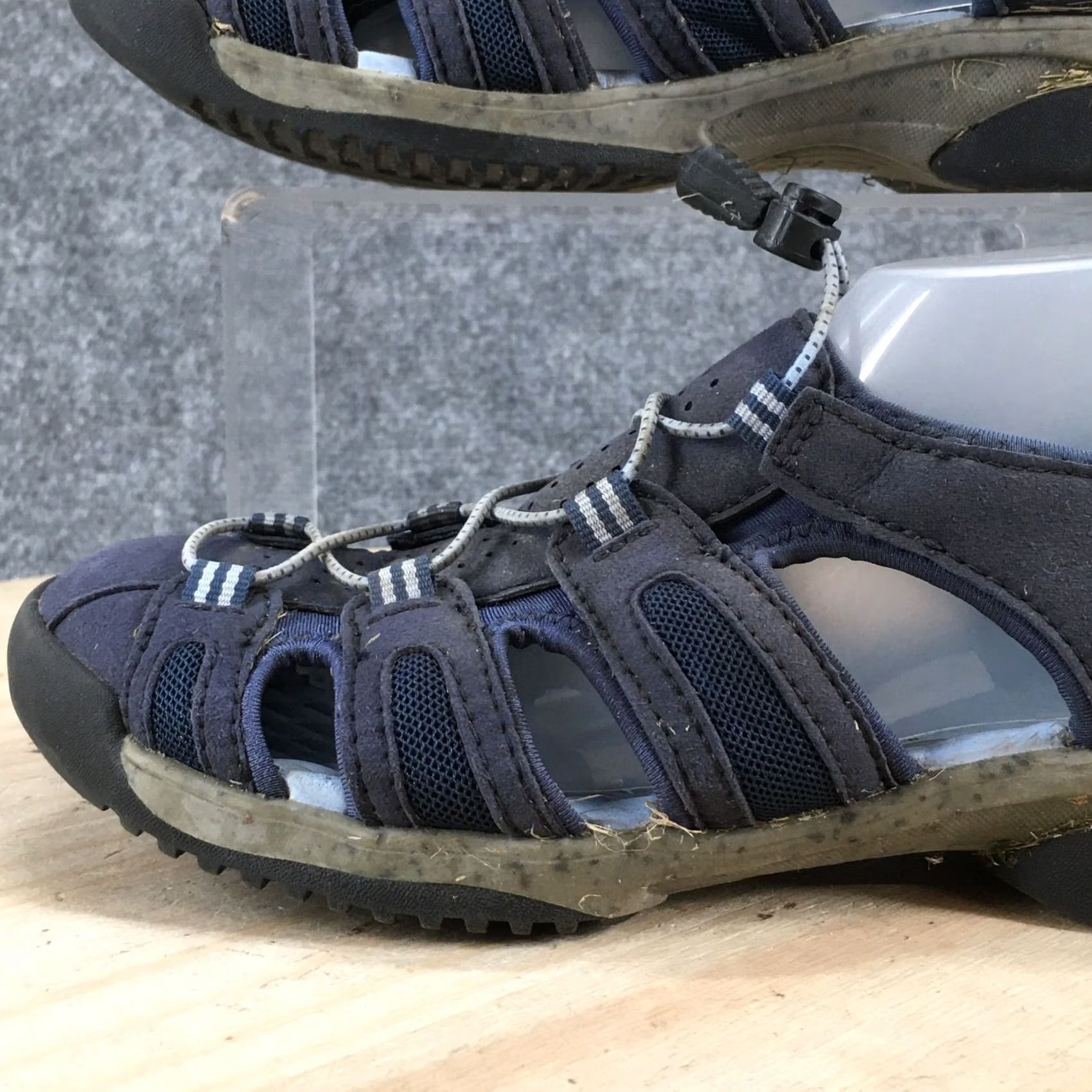 Clarks Clarks Sandals Womens 6.5 M Tuvia Maddee Fisherman Hiking Flats Blue Closed Toe Shoes Size US 7 / IT 37 - 3 Thumbnail
