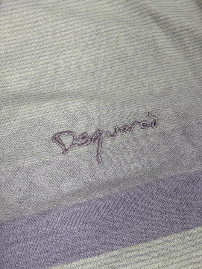 Dsquared2 2000s Dsquared2 Lavender Striped Embroidered Polo Size US S / EU 44-46 / 1 - 7 Thumbnail