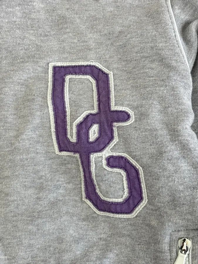Dolce & Gabbana AW2005 Dolce & Gabbana Grey & Purple Logo Zip-Up Sweater Size US S / EU 44-46 / 1 - 8 Thumbnail