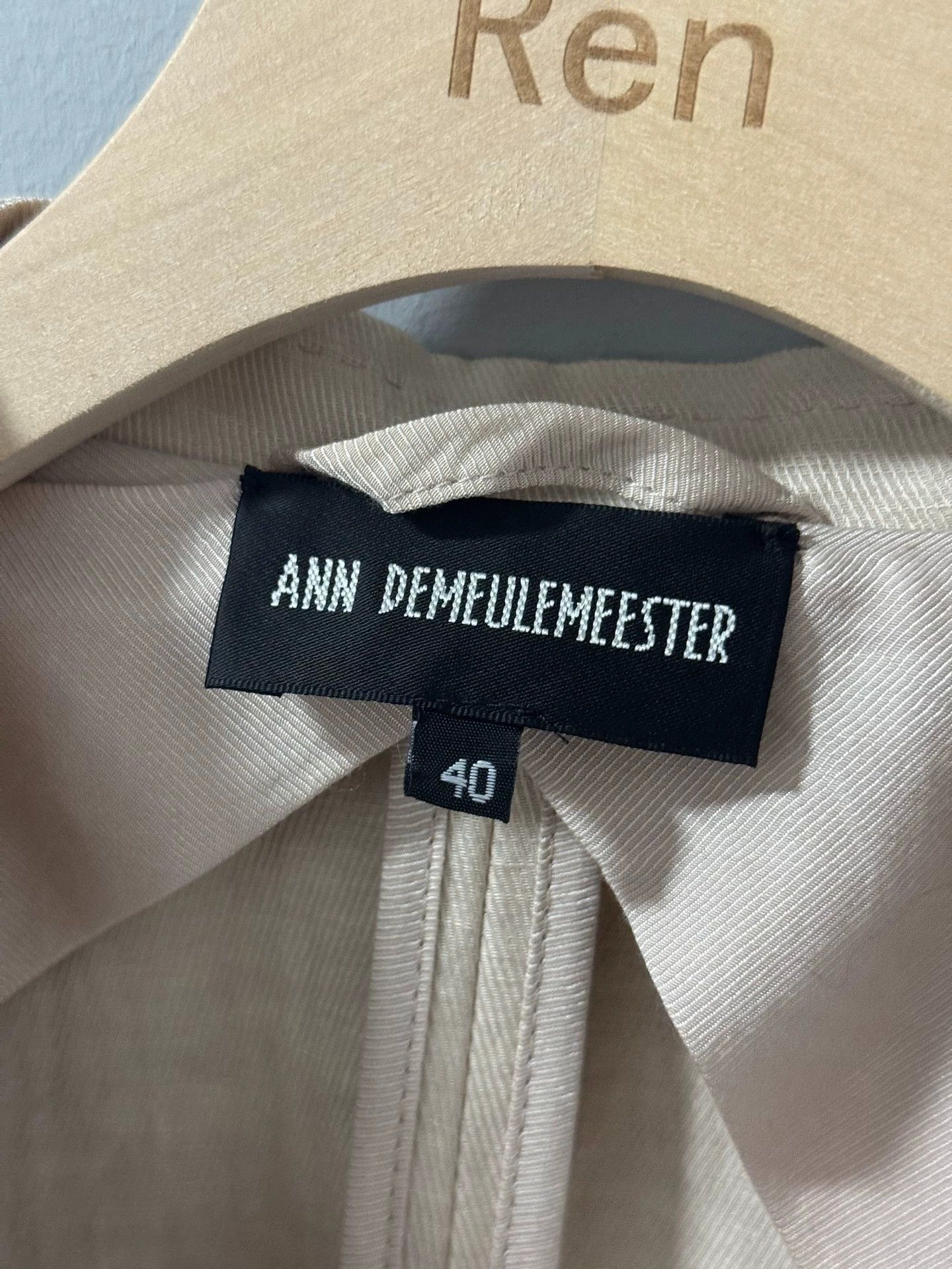 Ann Demeulemeester Ann demeulemeester Pink Double-Breasted Drawstring Suit Size S / US 4 / IT 40 - 9 Thumbnail