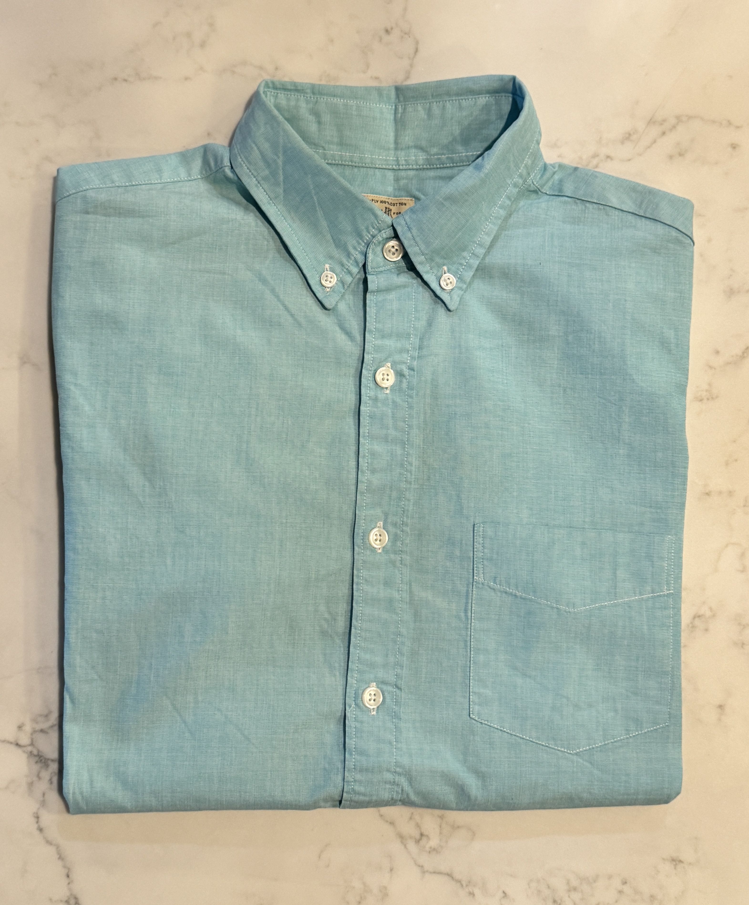 J.Crew J. Crew Short Sleeve 2 PLY Button Down Shirt Size US M / EU 48-50 / 2 - 1 Preview