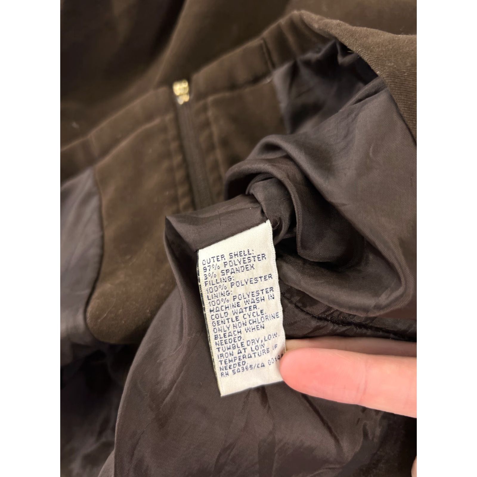 Vintage Allison Daley Vest Women 14 Brown Full Zip Pockets Polyester Blend Camping Hike Womens Size XL / US 12-14 / IT 48-50 - 4 Thumbnail