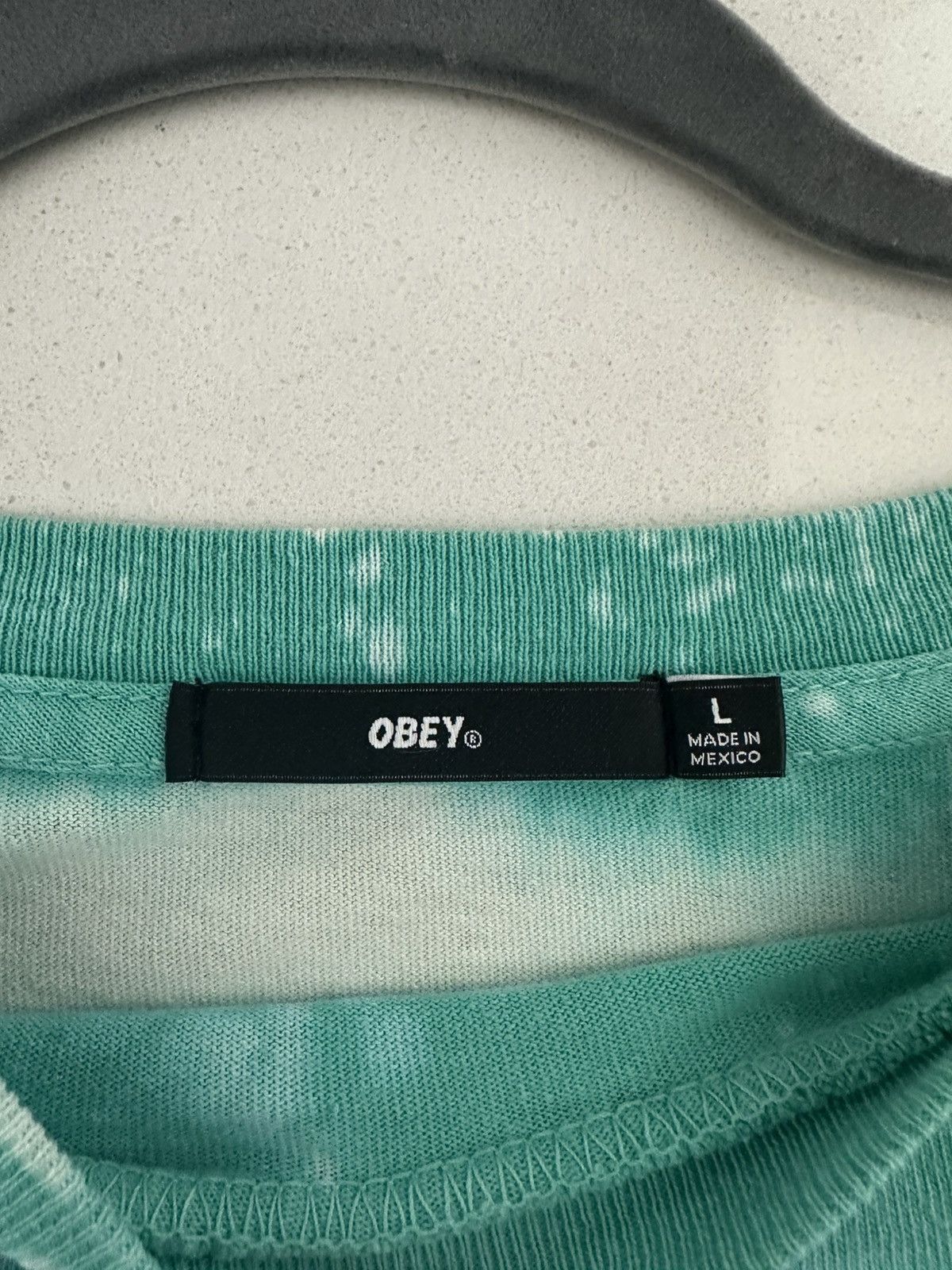 Obey Obey Teal Tie-dye Long Sleeve Size US L / EU 52-54 / 3 - 3 Thumbnail