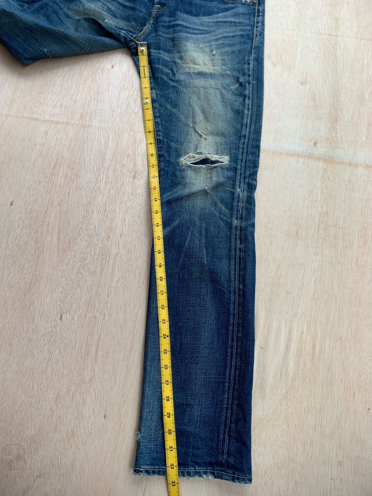 Hysteric Glamour × If Six Was Nine × Japanese Brand Distressed Denim Red Card Ifsixwasnine Style Denim Jeans Size US 30 / EU 46 - 11 Thumbnail