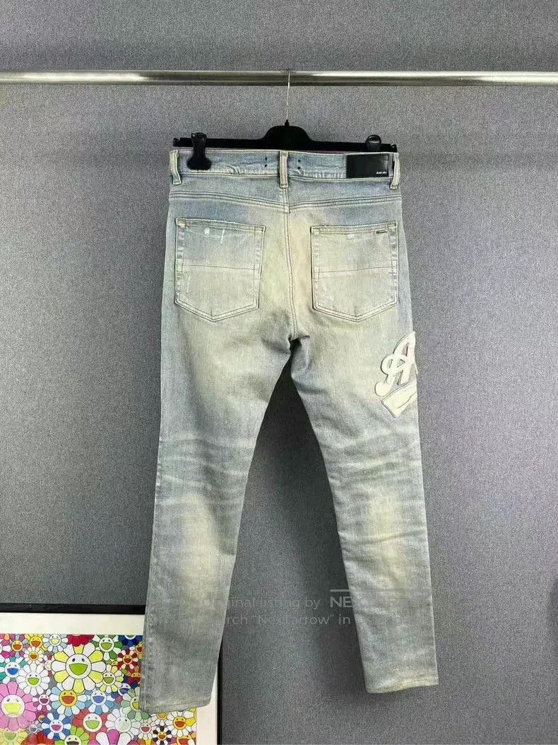 Amiri Amiri Size 33 Embroidered LOGO jeans Size US 33 - 2 Thumbnail