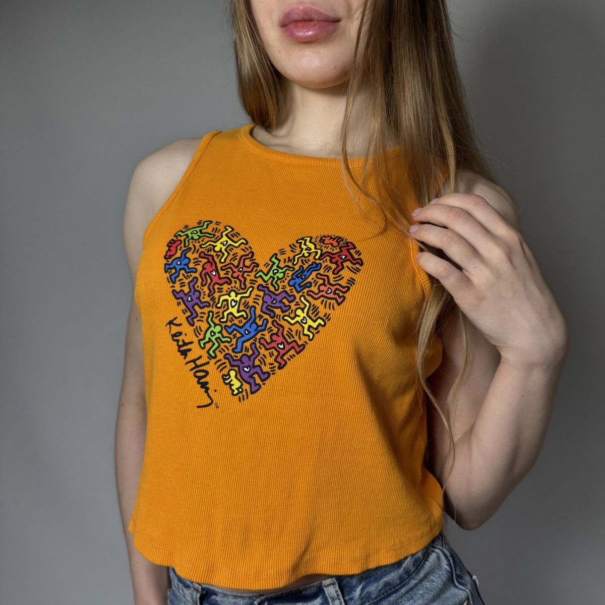 Keith Haring Vintage Y2K Keith Haris Retro Art Style Tank Top Sleeveless Size M / US 6-8 / IT 42-44 - 1 Thumbnail