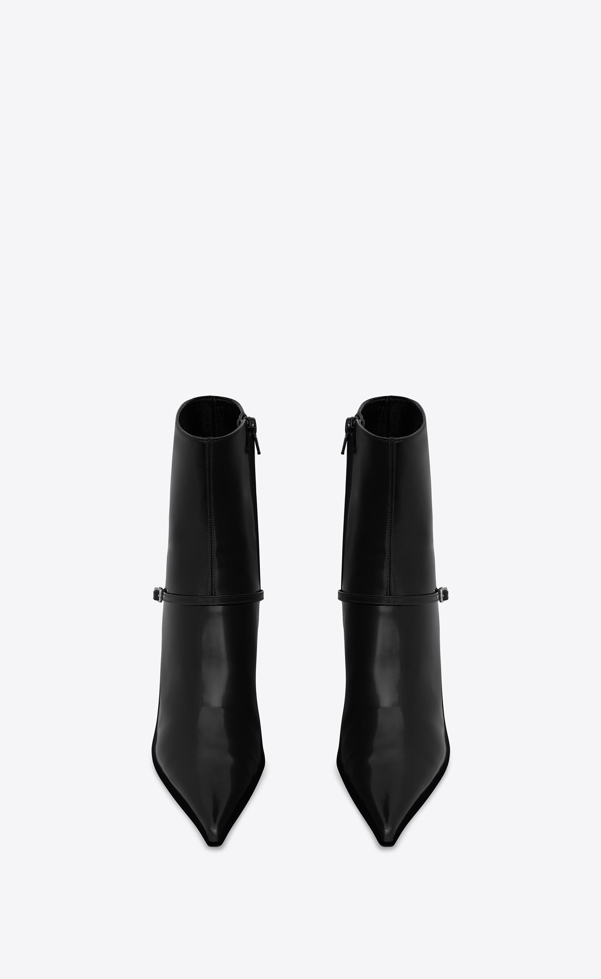Saint Laurent Paris o1s1wg111125 Vendome Booties in Glazed Leather in Black Size US 6.5 / IT 36.5 - 2 Thumbnail
