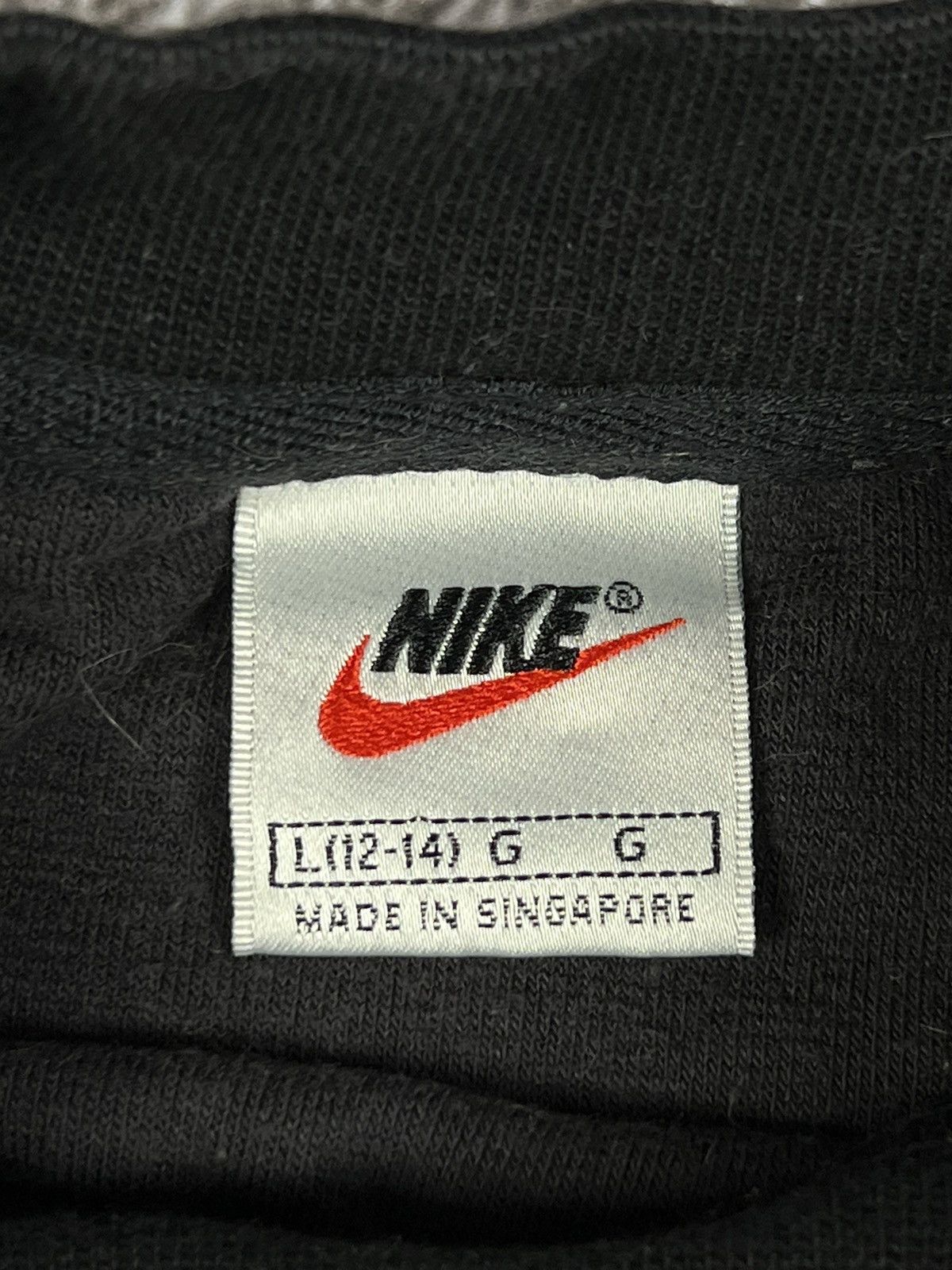 Nike × Vintage Nike 90s velvet swoosh center big logo sweatshirt spellout Size US XS / EU 42 / 0 - 8 Thumbnail