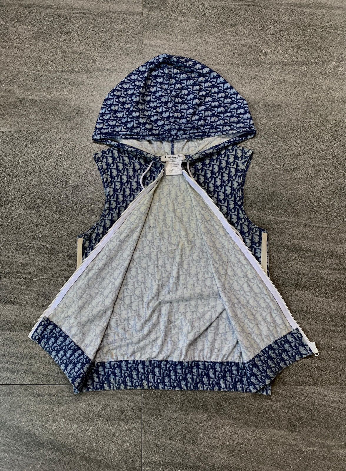 Dior FREE TAX! Monogram Hooded Vest by John Galliano Size M / US 6-8 / IT 42-44 - 2 Thumbnail