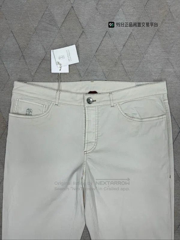 Brunello Cucinelli Brunello Cucinelli Unisex White Casual Pants. Size US 32 / EU 48 - 5 Thumbnail