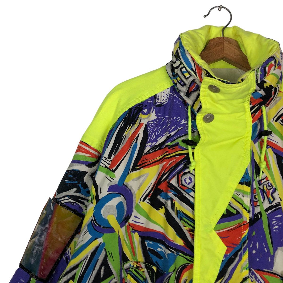 Japanese Brand 🔥Vintage Bomber Jacket Ski Be Pop Japan Colour Full Design Size US M / EU 48-50 / 2 - 7 Thumbnail