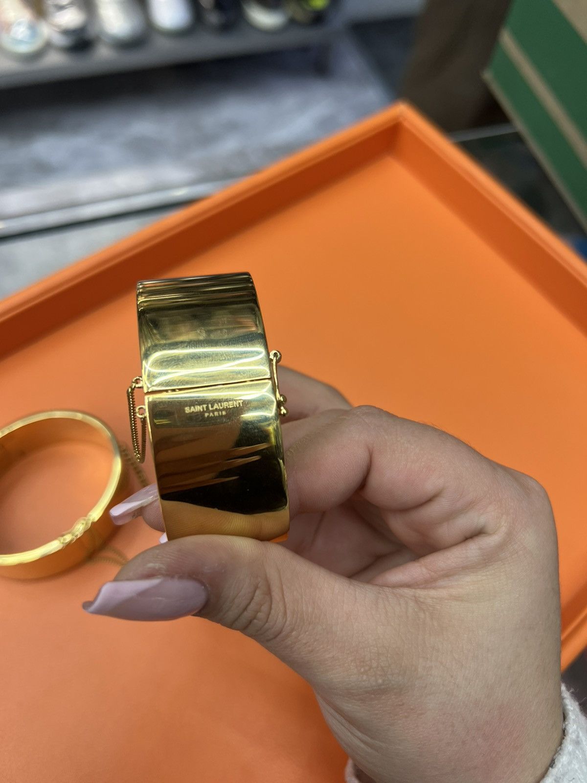Saint Laurent Paris Saint Laurent Double Cuff Bracelet Size ONE SIZE - 5 Thumbnail