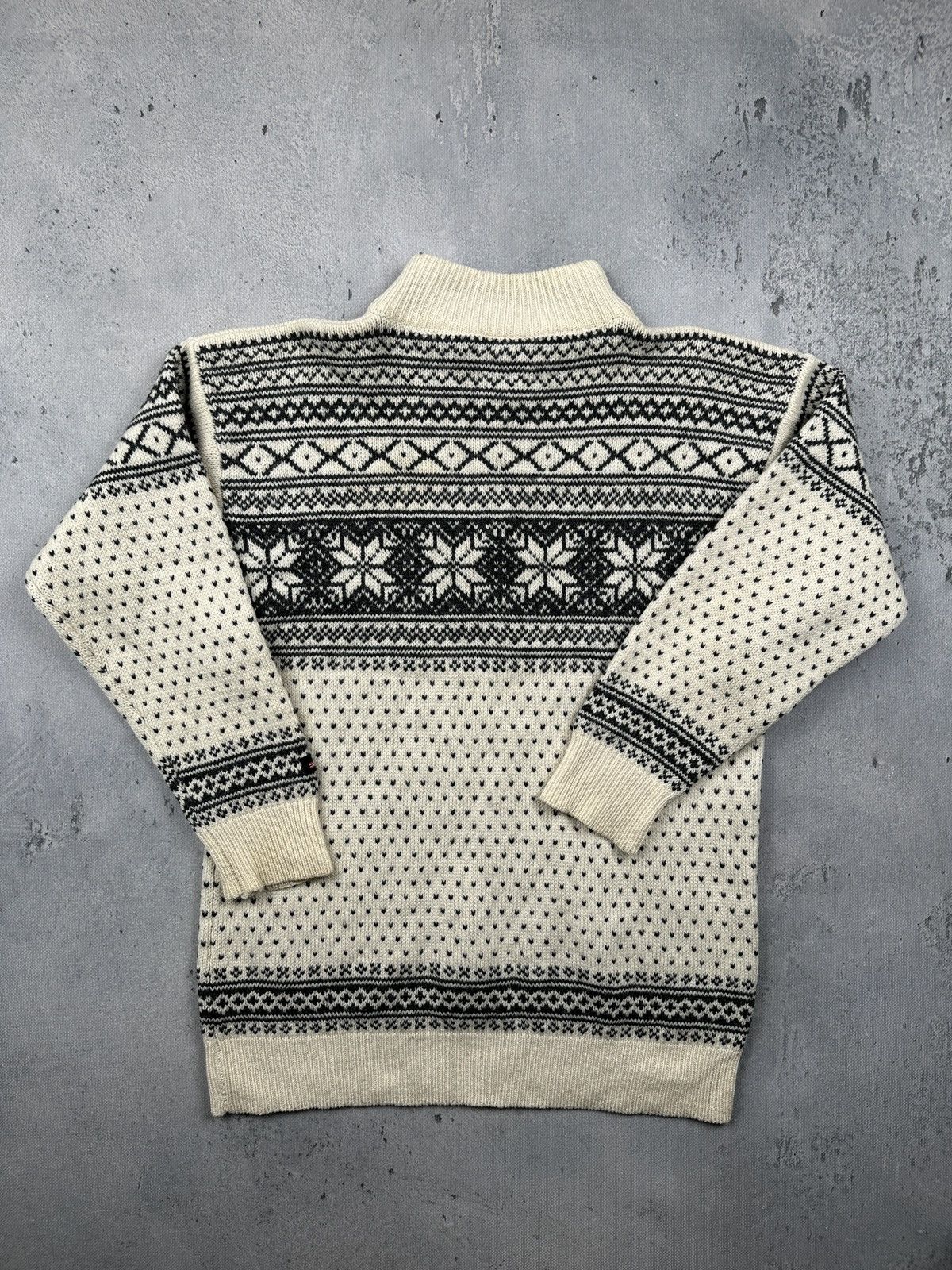 Norwool Norwool Norwegian Fair Isle Wool Half Zip Sweater Size US M / EU 48-50 / 2 - 5 Thumbnail