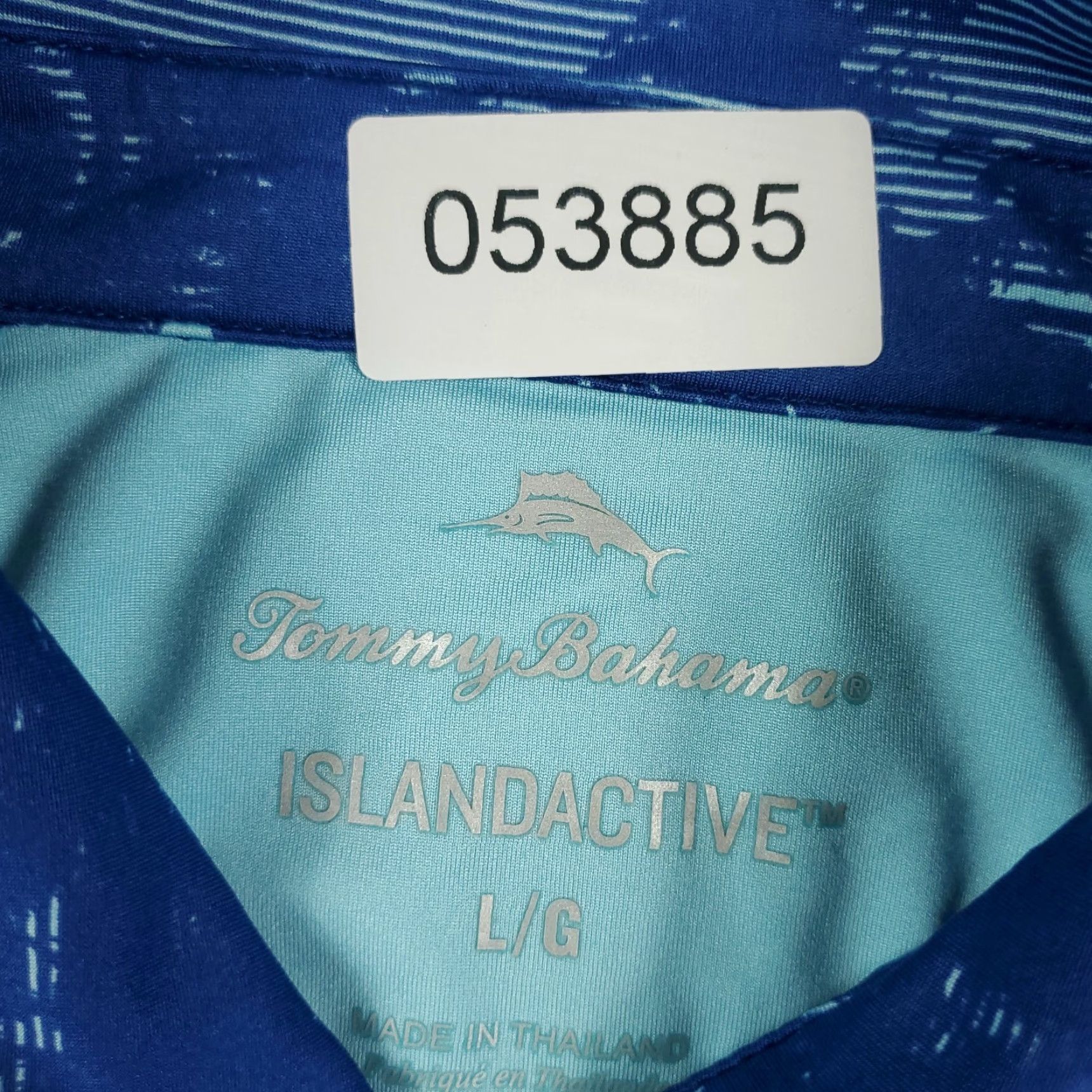 Tommy Bahama Tommy Bahama Polo Shirt Mens Large Blue Polyester Casual Short Sleeve Size US L / EU 52-54 / 3 - 6 Thumbnail