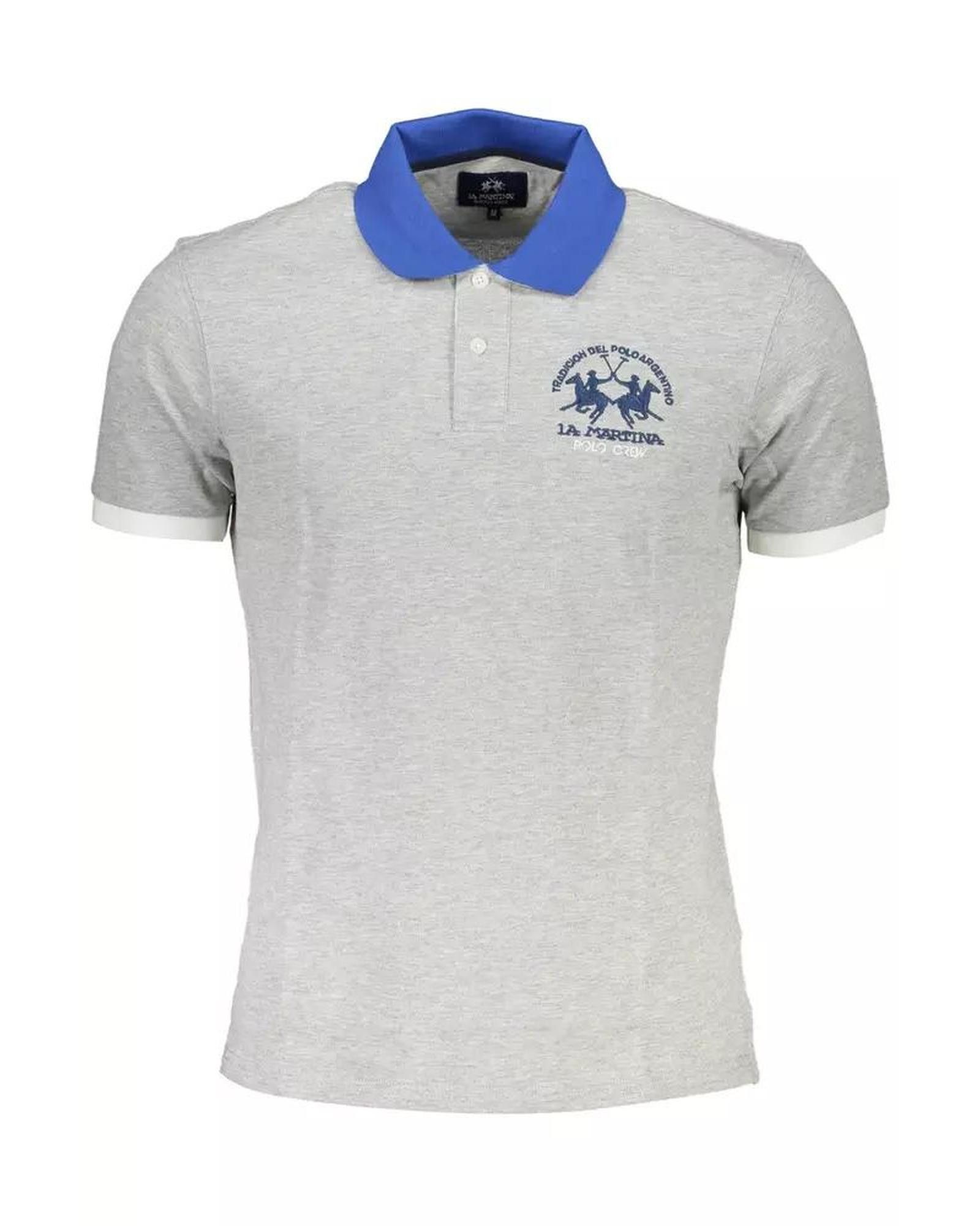 La Martina Beige Cotton Men Polo Shirt main image 1