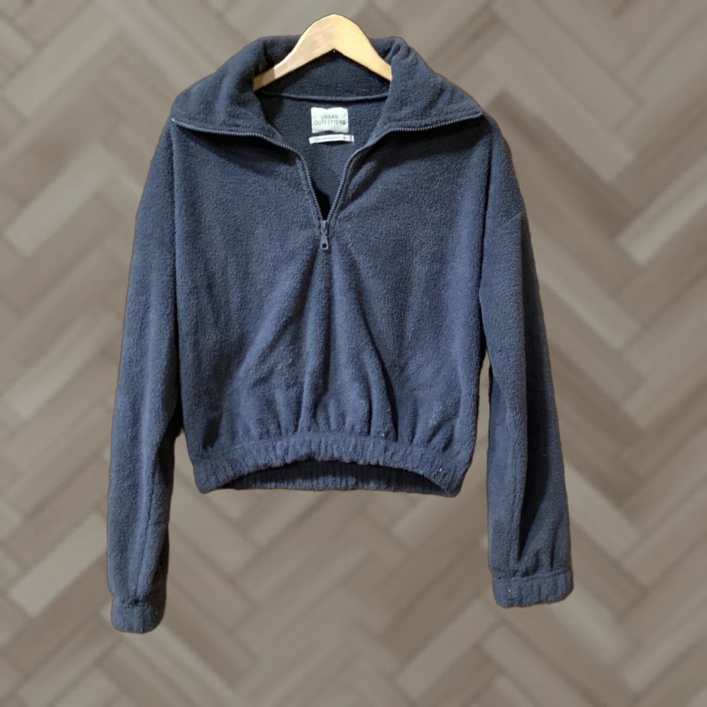 Urban Outfitters Urban Outfitters Womens Blue Fleece 1/2 Zip Sweater Size Small Mock Neck Shirt pullover Womens XS-? Size S / US 4 / IT 40 - 1 Thumbnail