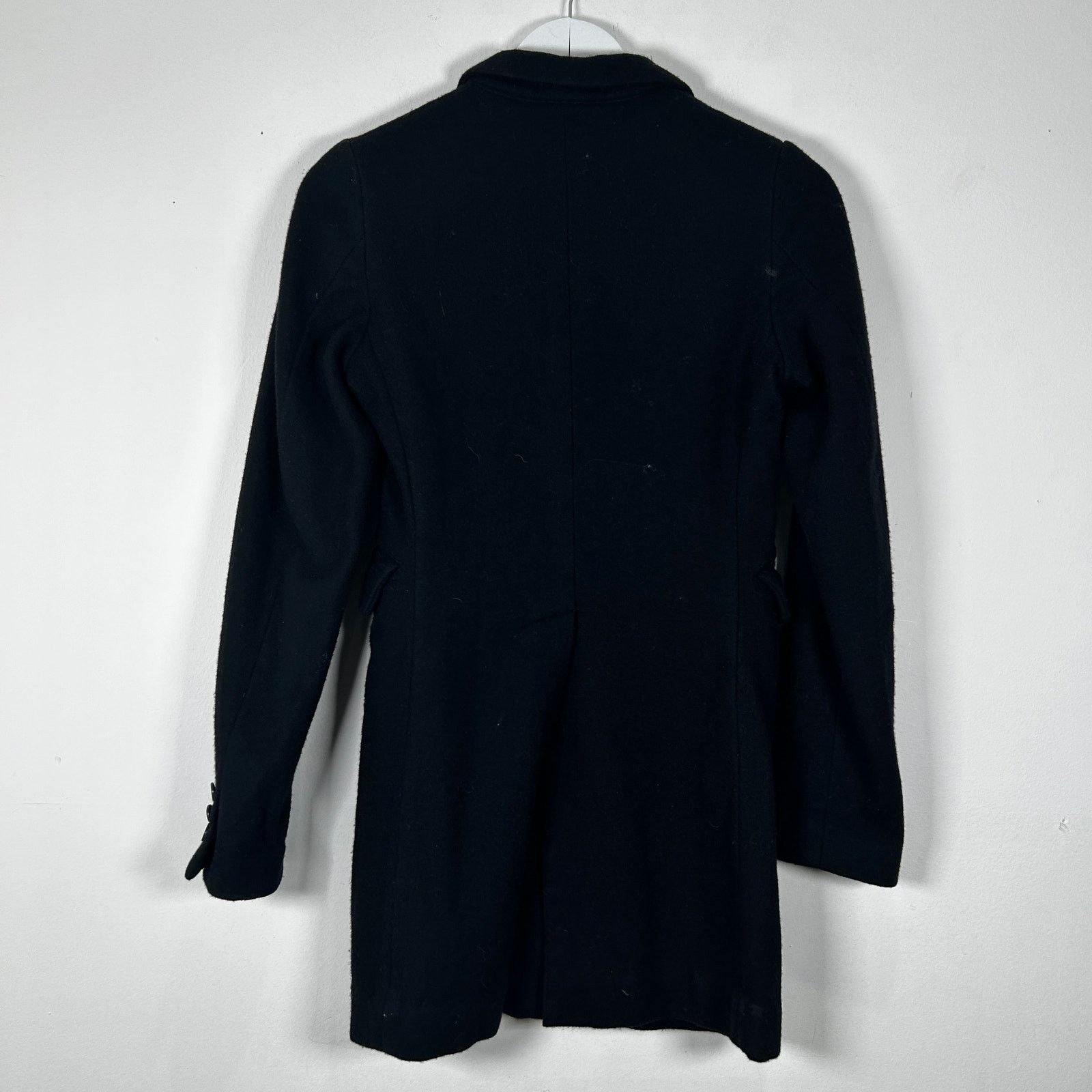 Comme des Garcons Black CDG Black Wool Trench Coat Size XXS Size XXS / US 00 / IT 34 - 2 Thumbnail