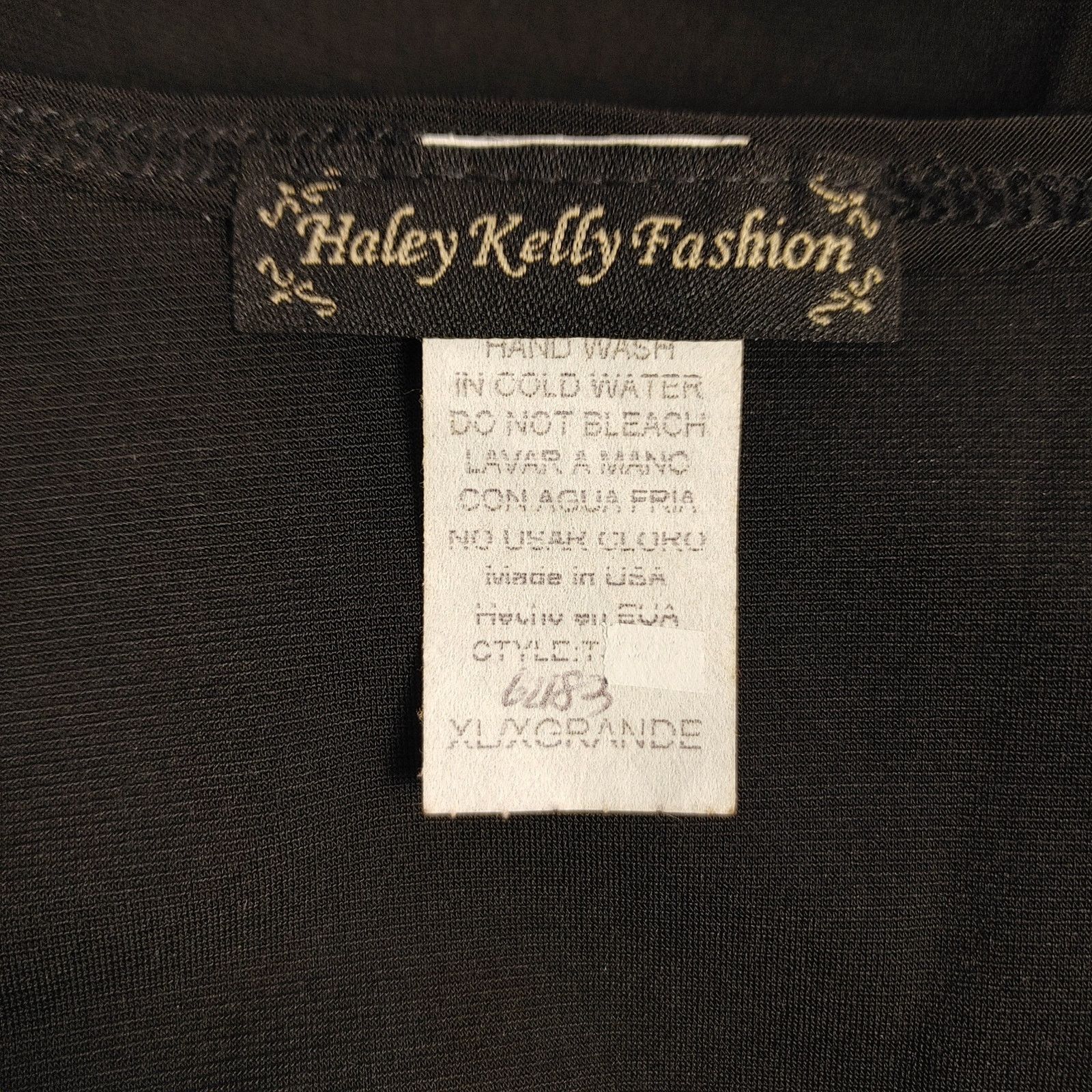 Other Haley Kelly Fashion Women's XL Black Party Fashion Blouse Size XL / US 12-14 / IT 48-50 - 3 Thumbnail