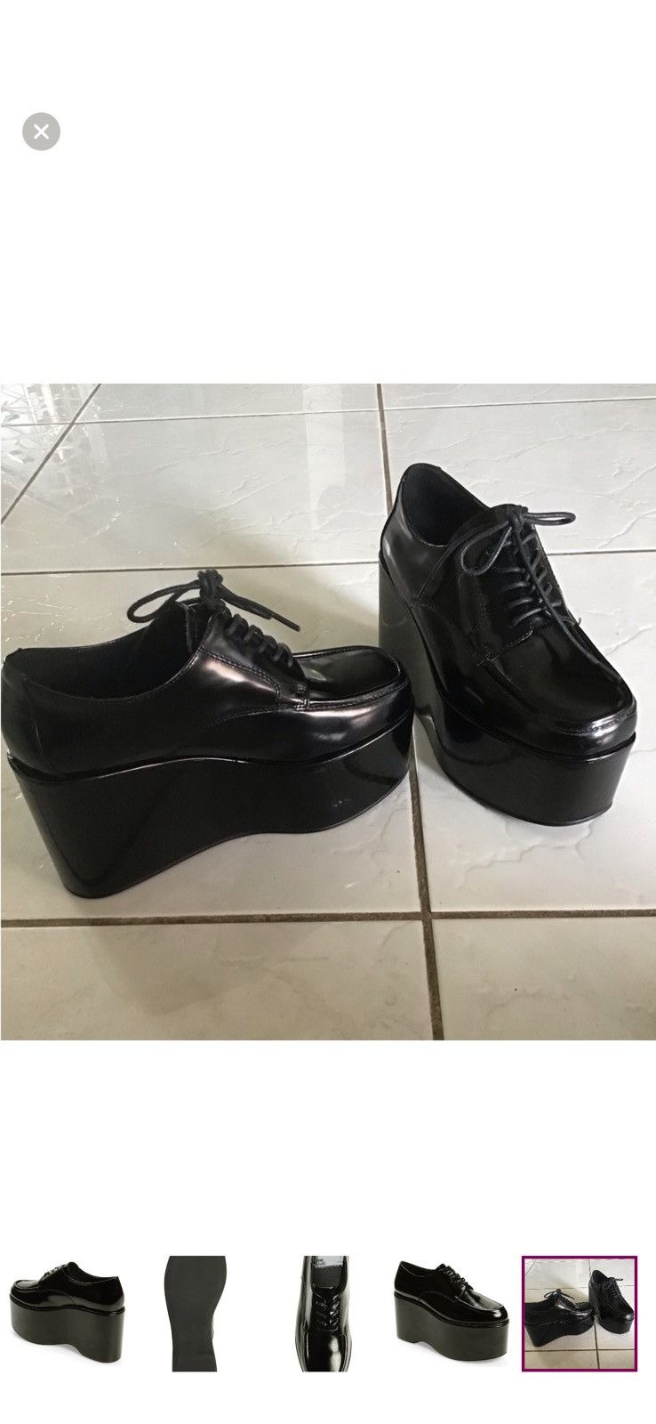 Jeffrey Campbell Extent Moc Platform Lace Up Shoes Jeffrey Campbell Size US 6 / IT 36 - 8 Thumbnail
