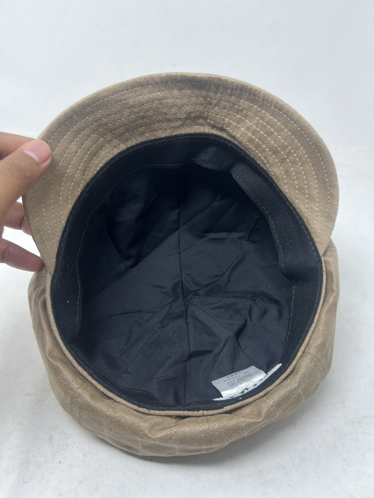 Japanese Brand Beige Suade Okdeals Newsboy Cap Hat Size ONE SIZE - 6 Thumbnail