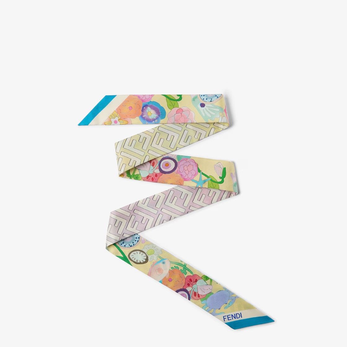 Fendi os11x0526 Size: OS / Wrappy Silk Scarf in Multicolor Size ONE SIZE - 1 Preview