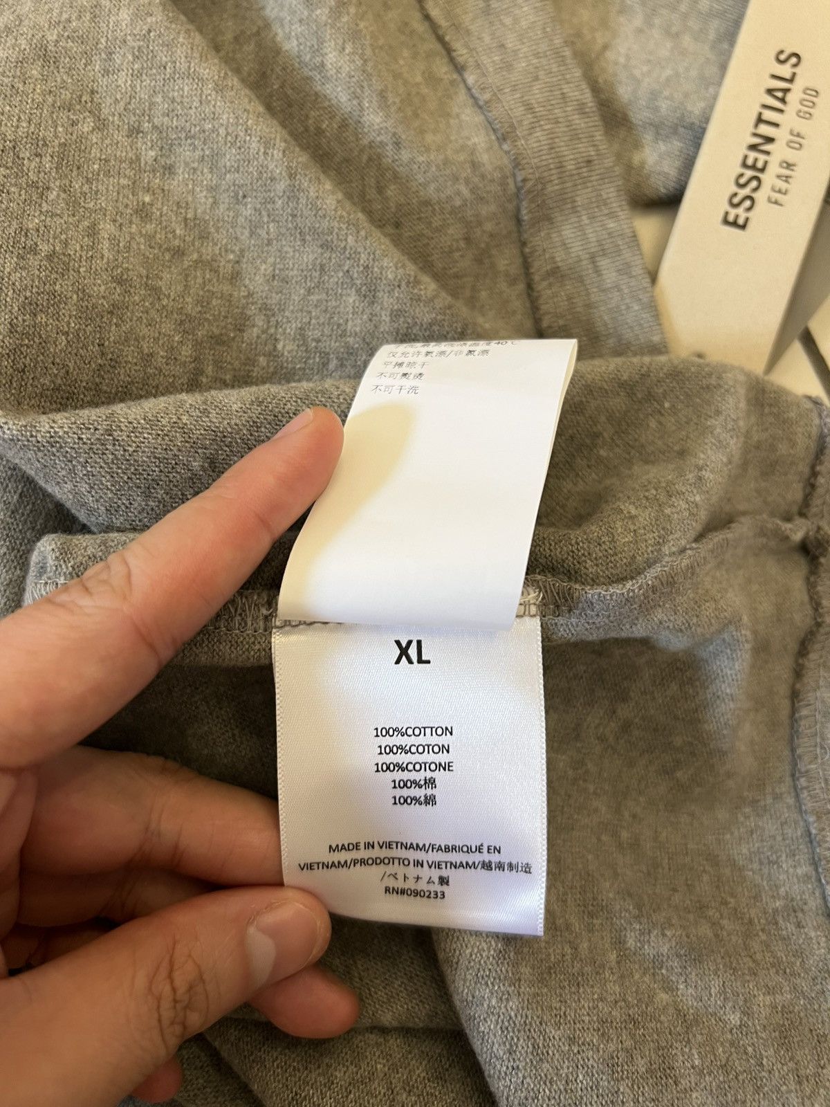 Fear of God Fear Of God Essential Heavy Jersey Tee Dark Heather Oatmeal Size US XL / EU 56 / 4 - 11 Thumbnail