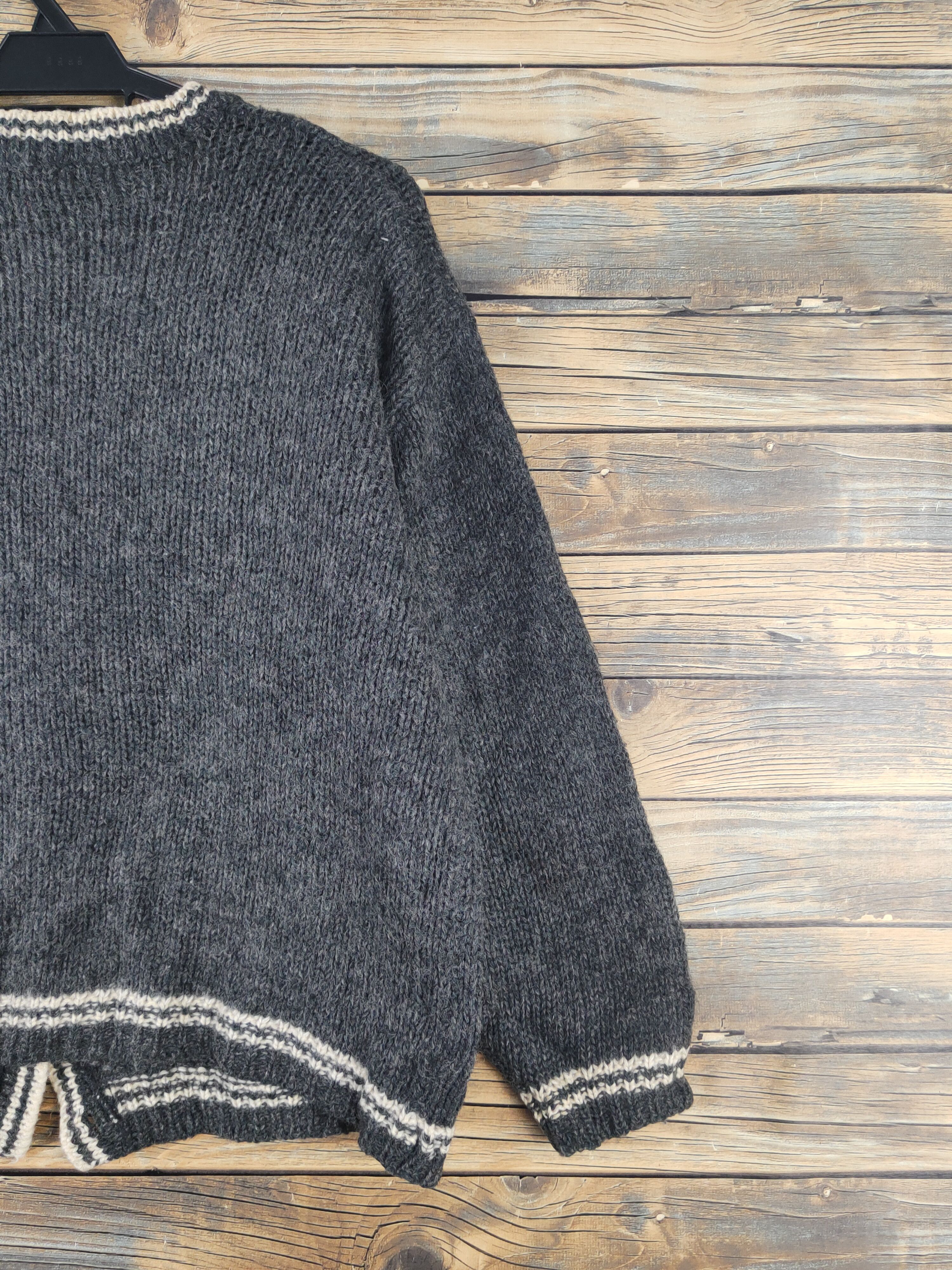 Vintage Raspberry vintage Dark Gray Knitwear Cardigan #W1748 Size L / US 10 / IT 46 - 11 Thumbnail