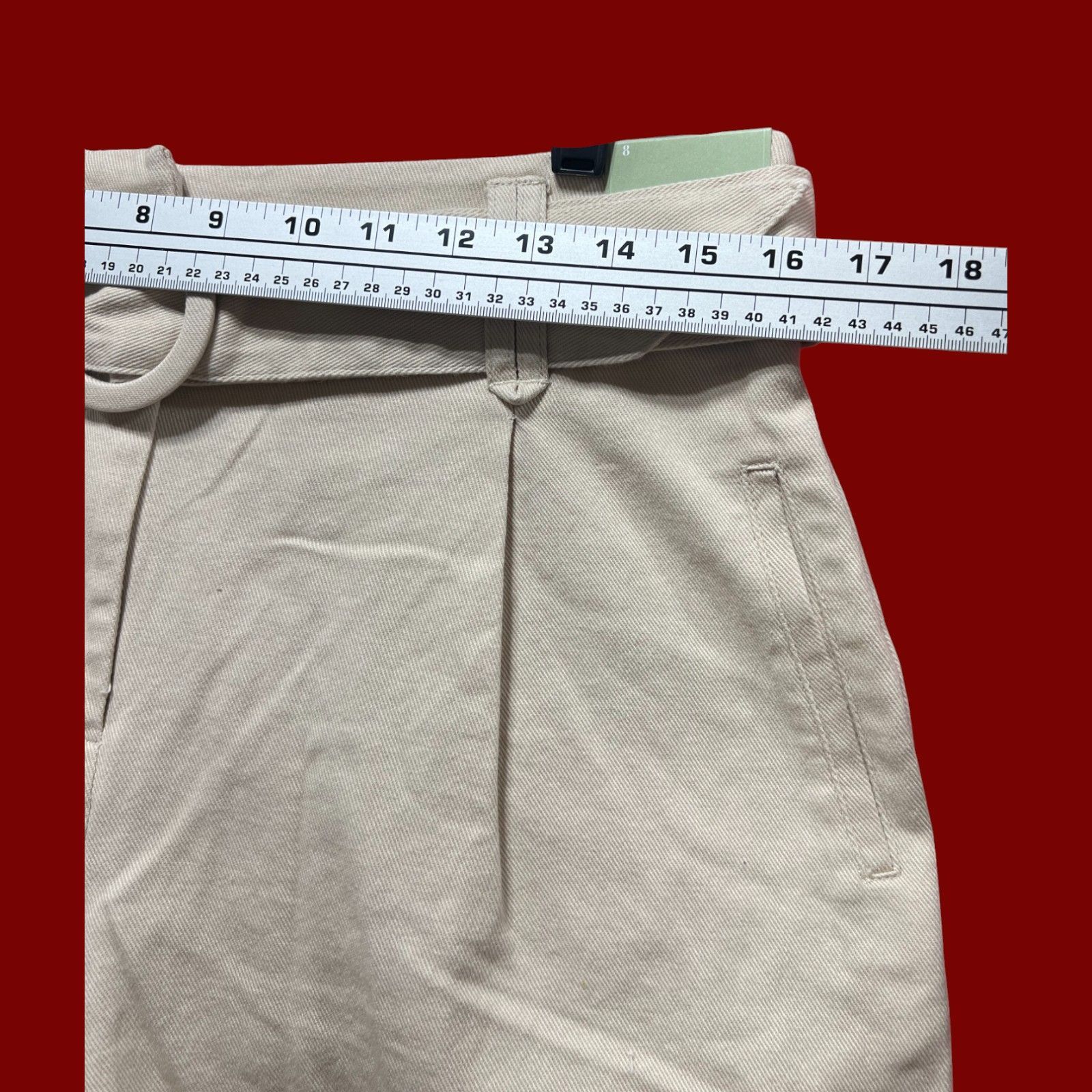 Other Ryegrass - Women's Mid-Rise Pleated Short - Beige - 8 Size 30" / US 8 / IT 44 - 5 Thumbnail