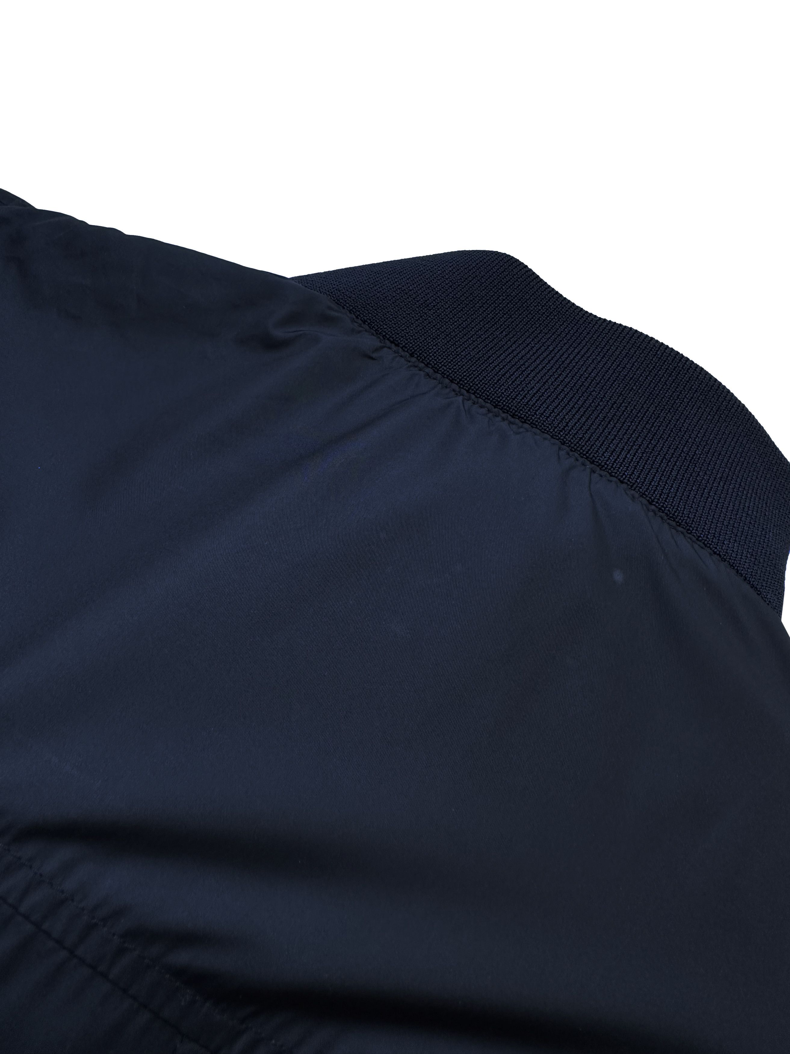 Versace Versace Collection Navy nylon bomber jacket Size US L / EU 52-54 / 3 - 10 Thumbnail